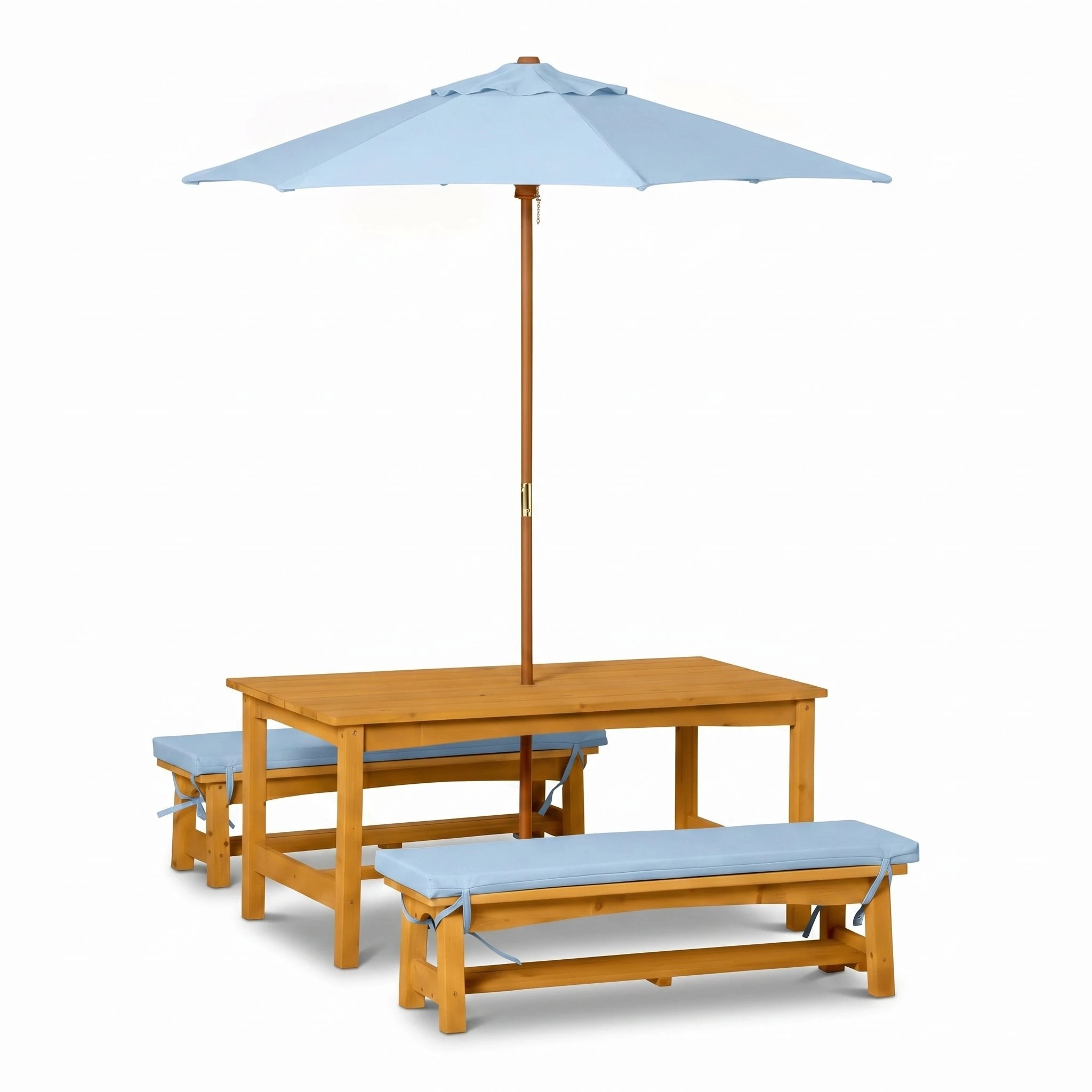 5 Hide & Seek Kids Picnic Table & Bench Set - Solid Colours - Baby - Blue, 5 of 5