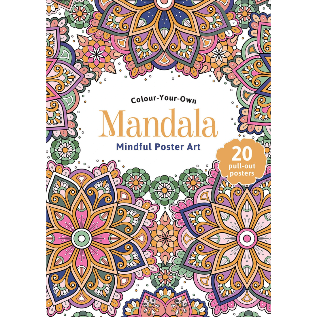 1 Colour Your Own Mandala Mindful Poster Art - Book, 1 of 3