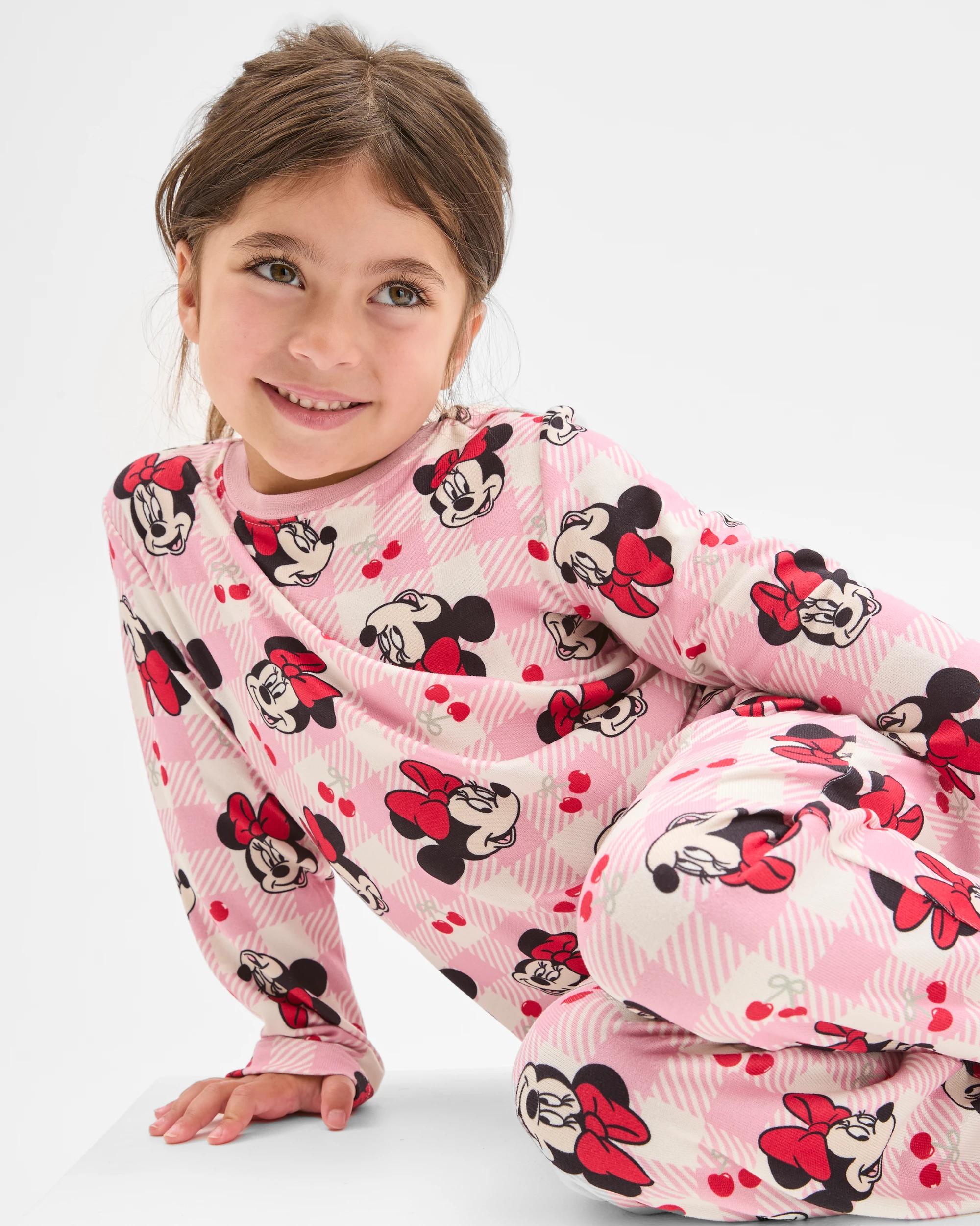 2 Disney Minnie Gift Pack Younger Girls Hacci Knit Pyjama Set MINNIE, 2 of 8