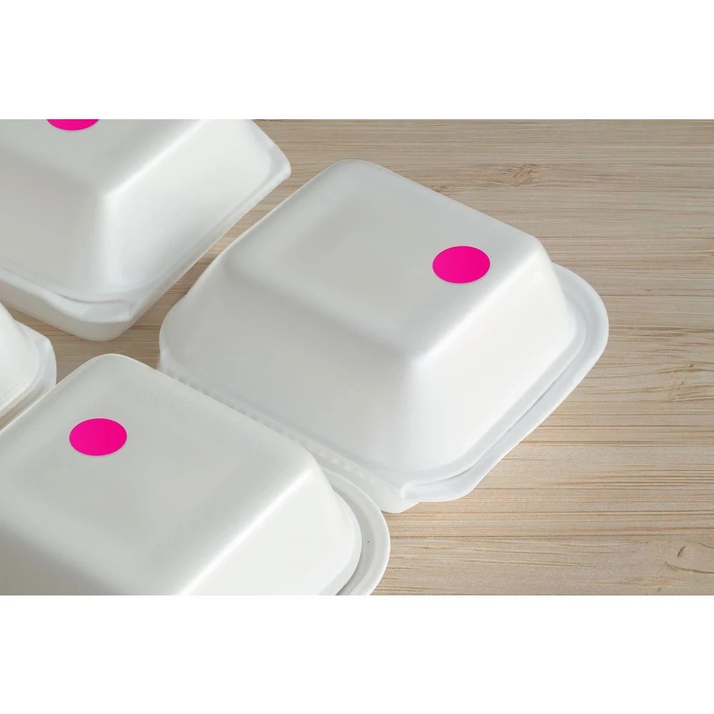 2 Avery Dispenser Labels Circle 24mm Fluorescent Pink 350 Pack, 2 of 2