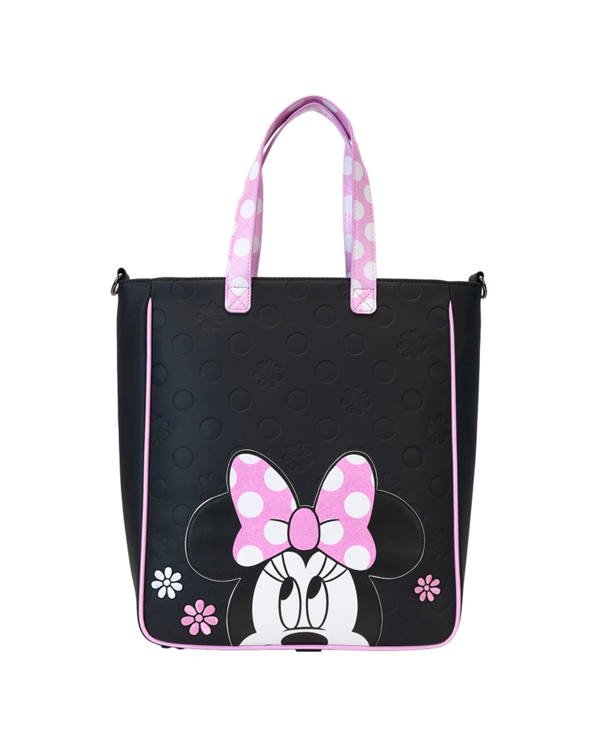 2 Loungefly Disney Minnie Floral Rock the Dots Tote Bag with Coin Bag - Multi, 2 of 10