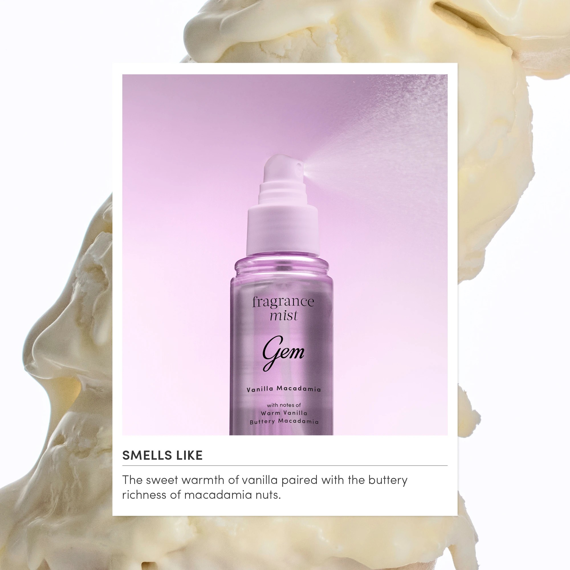5 Gem Fragrance Mist 90ml - Vanilla and Macadamia, 5 of 6