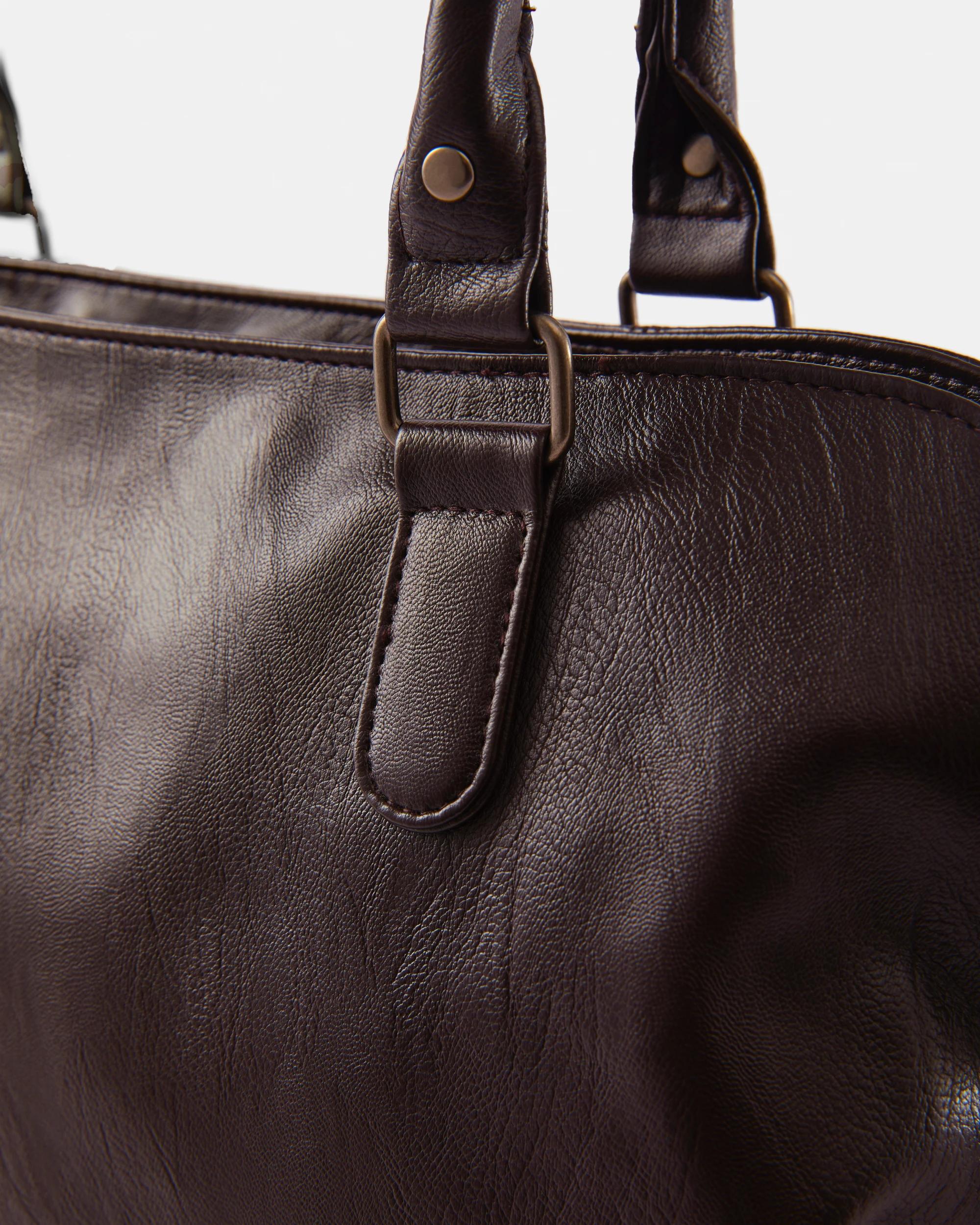 3 Boho Slouchy Tote Bag Deep Fudge, 3 of 6