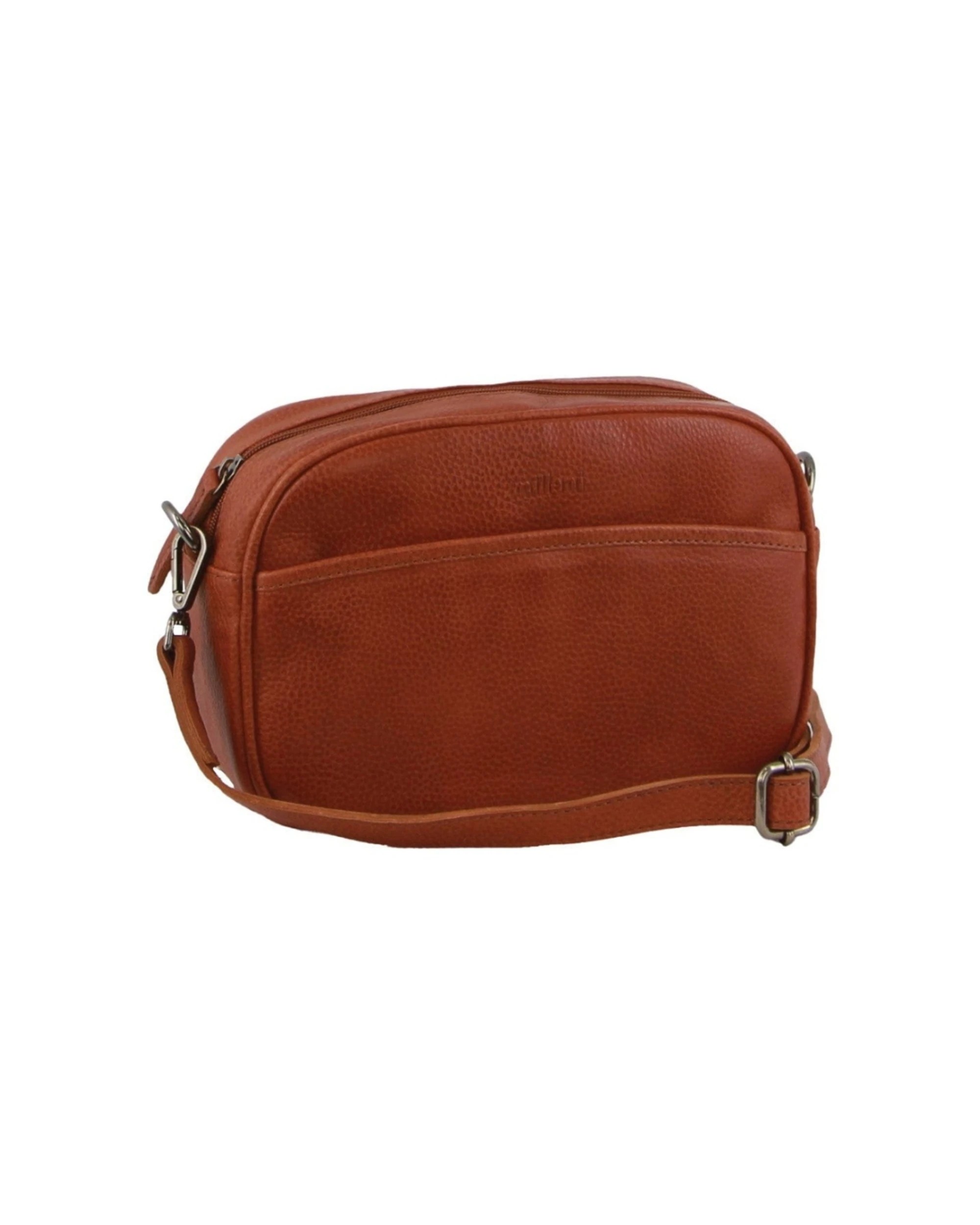 1 Milleni Women's Nappa Leather Shoulder Crossbody Bag/Clutch 25x20cm Cognac - Brown, 1 of 3