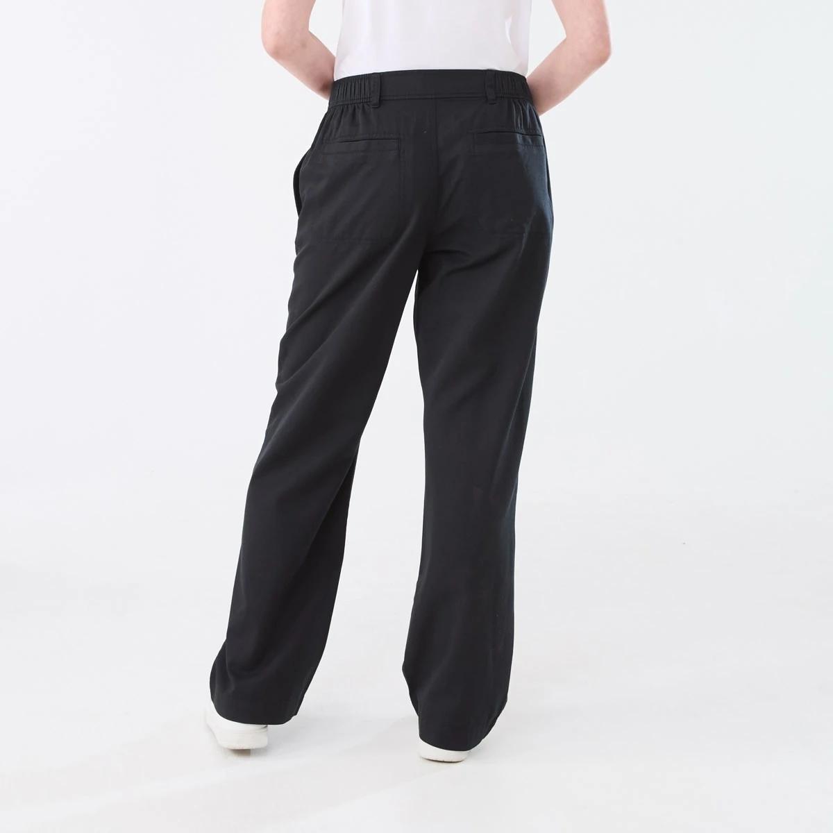 3 Relaxed Wide Leg Pants BLACK, 3 of 5