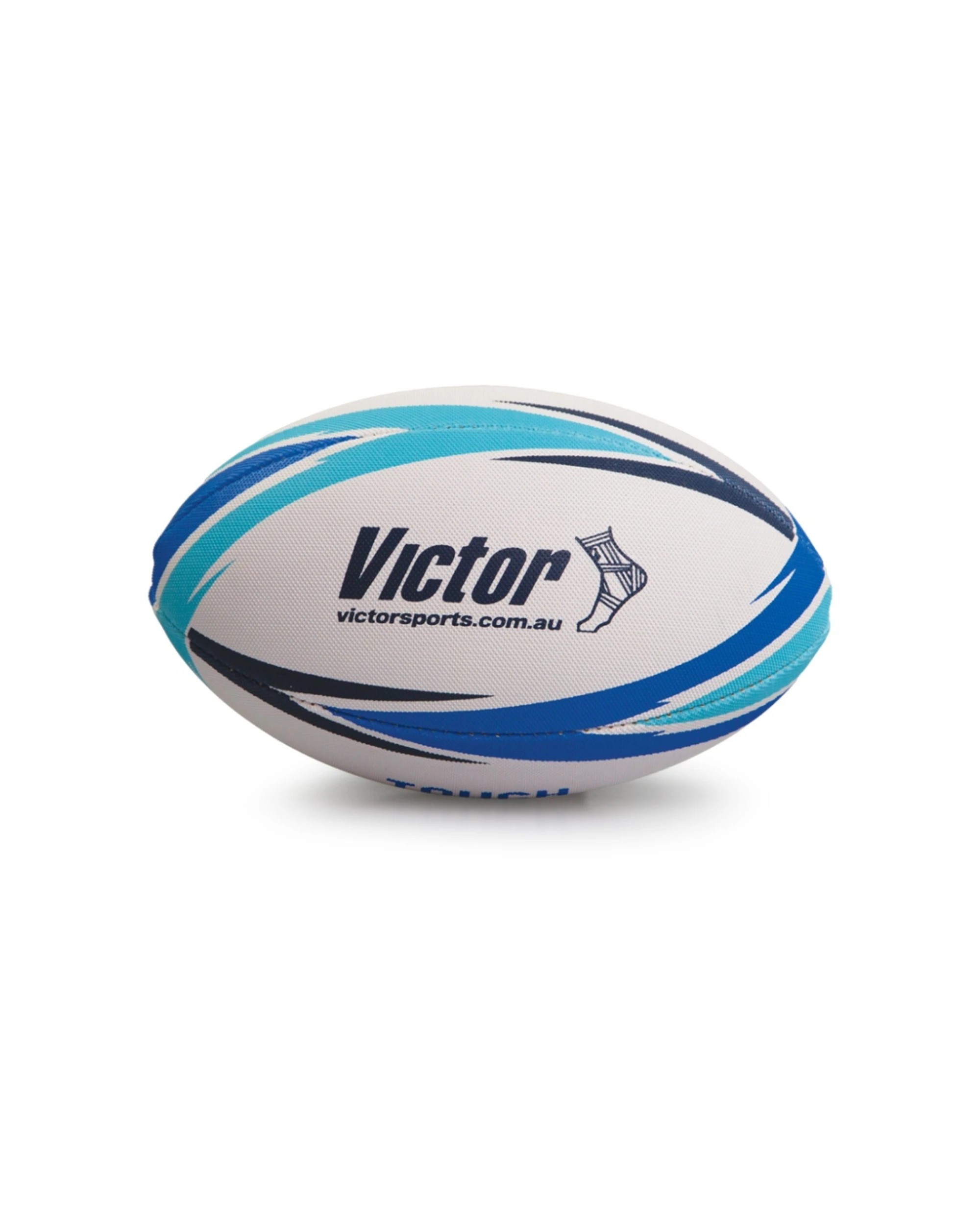 1 Victor Sports Rugby Touch Ball Training Durable Hand Stitched Junior Size - Multi, 1 of 2