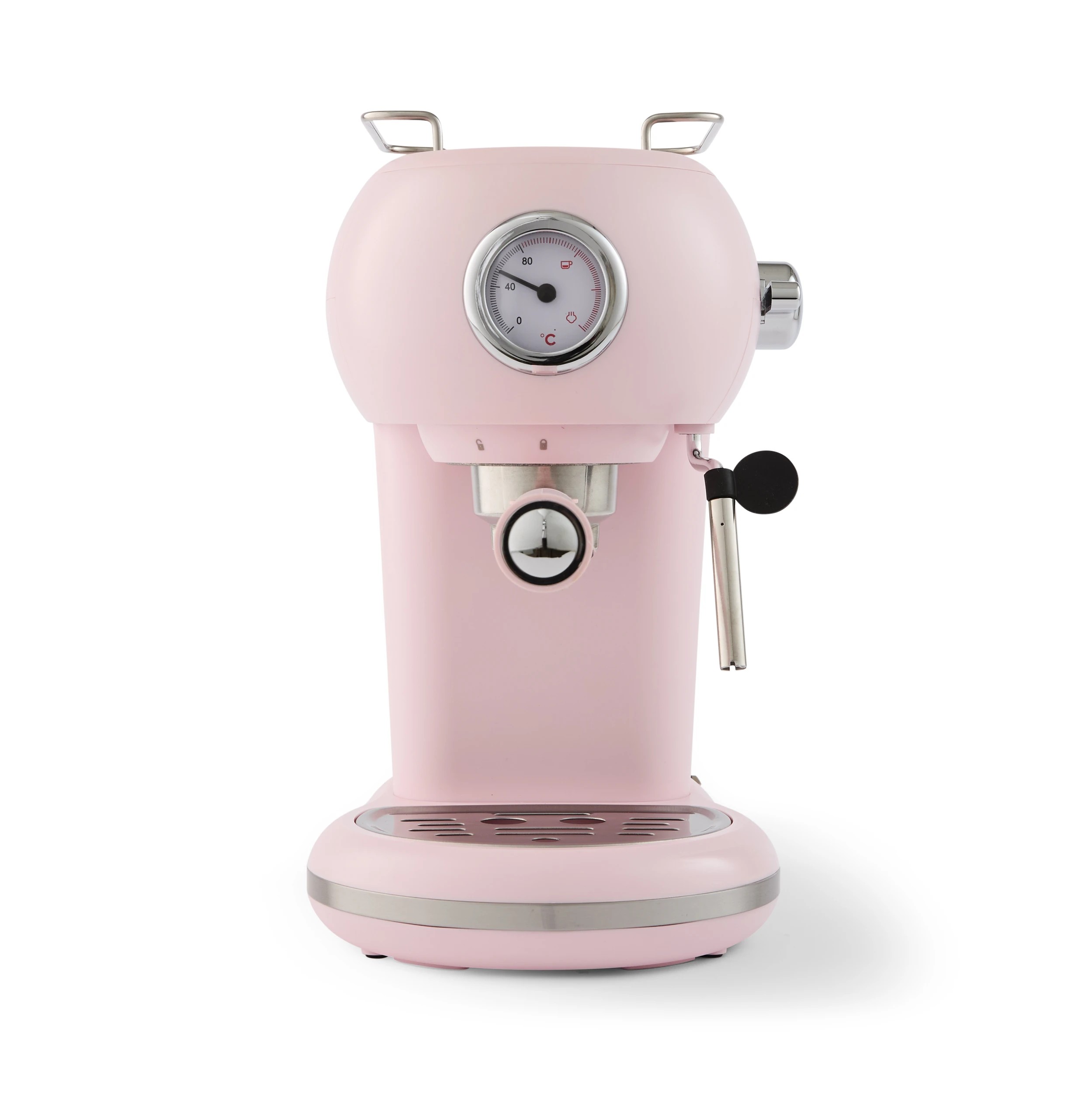 5 Retro Espresso Coffee Machine - Pink, 5 of 8