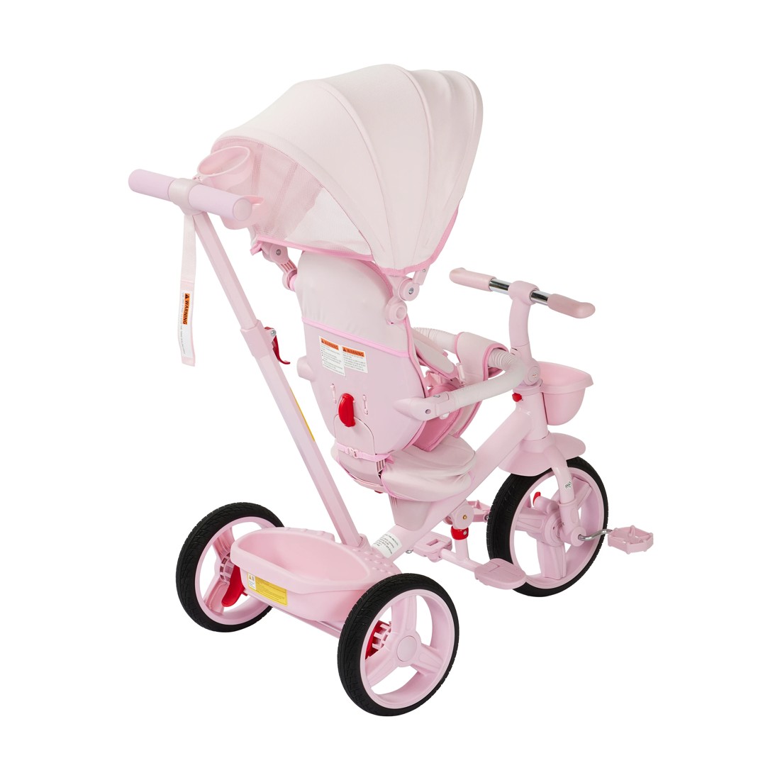 9 4 in 1 Canopy Trike - Pink, 9 of 10