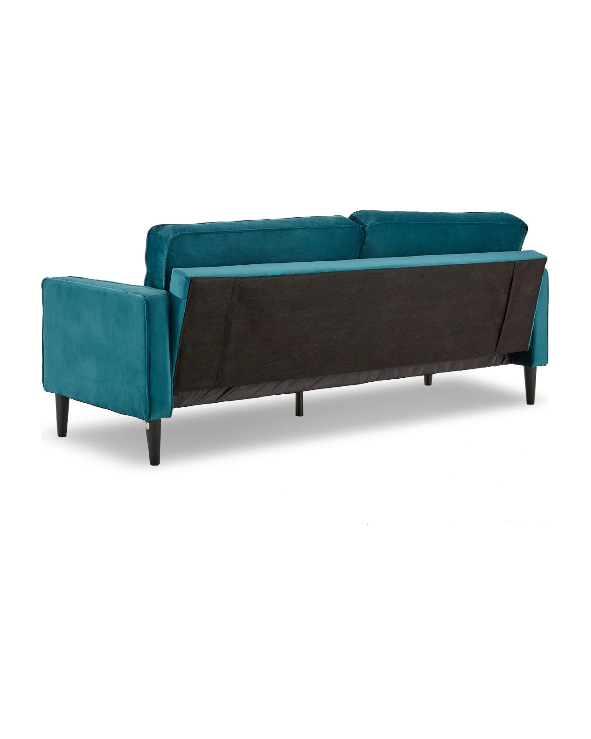 5 Sarantino Faux Velvet Sofa Bed Couch Furniture Lounge Suite Seat Blue, 5 of 10