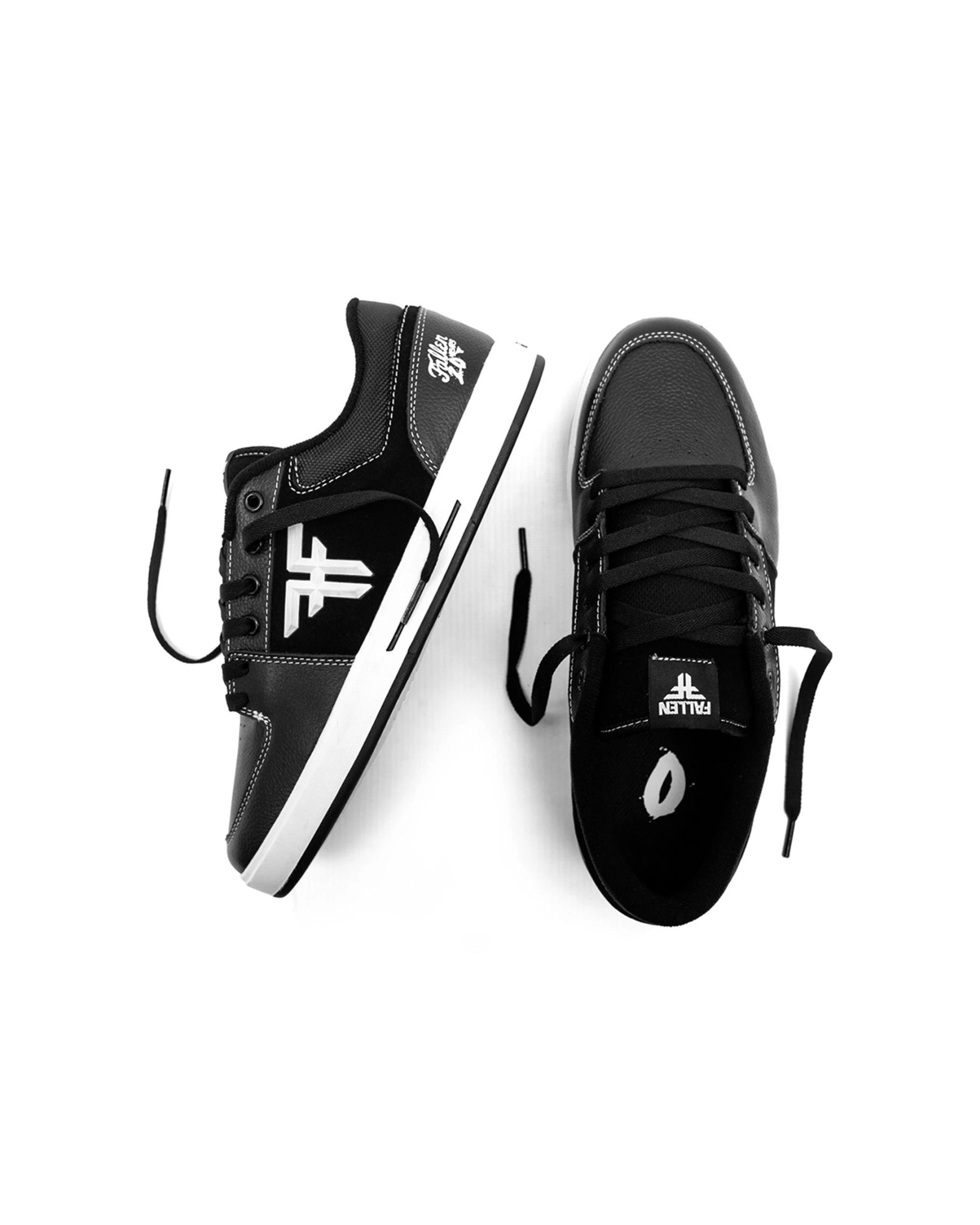 3 Fallen Footwear Men Patriot 20 Year Skate Sneaker Shoes BLACK/WHITE, 3 of 7
