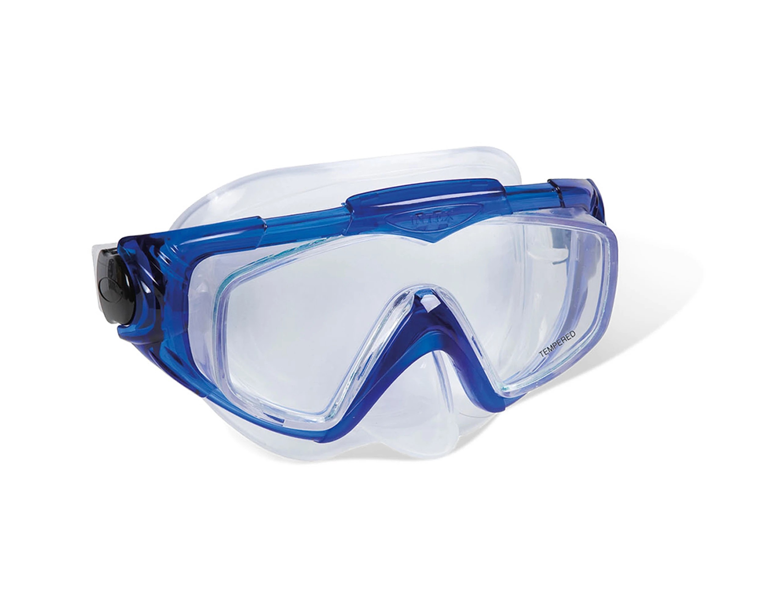 3 INTEX Aqua Flow Sport Silicone Swim Set Snorkel Mask Tempered Glass Lens - Multi, 3 of 3