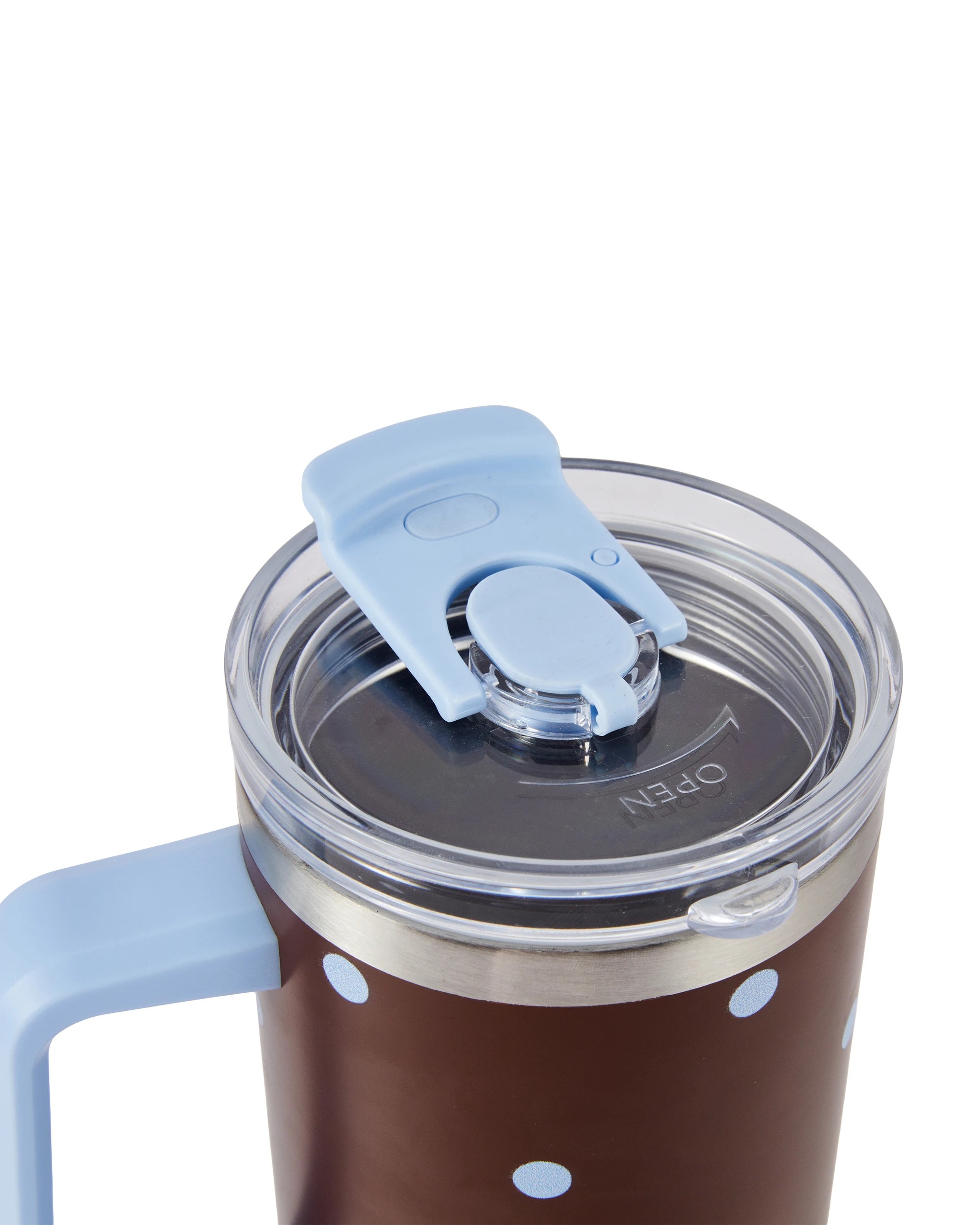 5 1.18L Jumbo Tumbler with Handle - Brown, 5 of 7