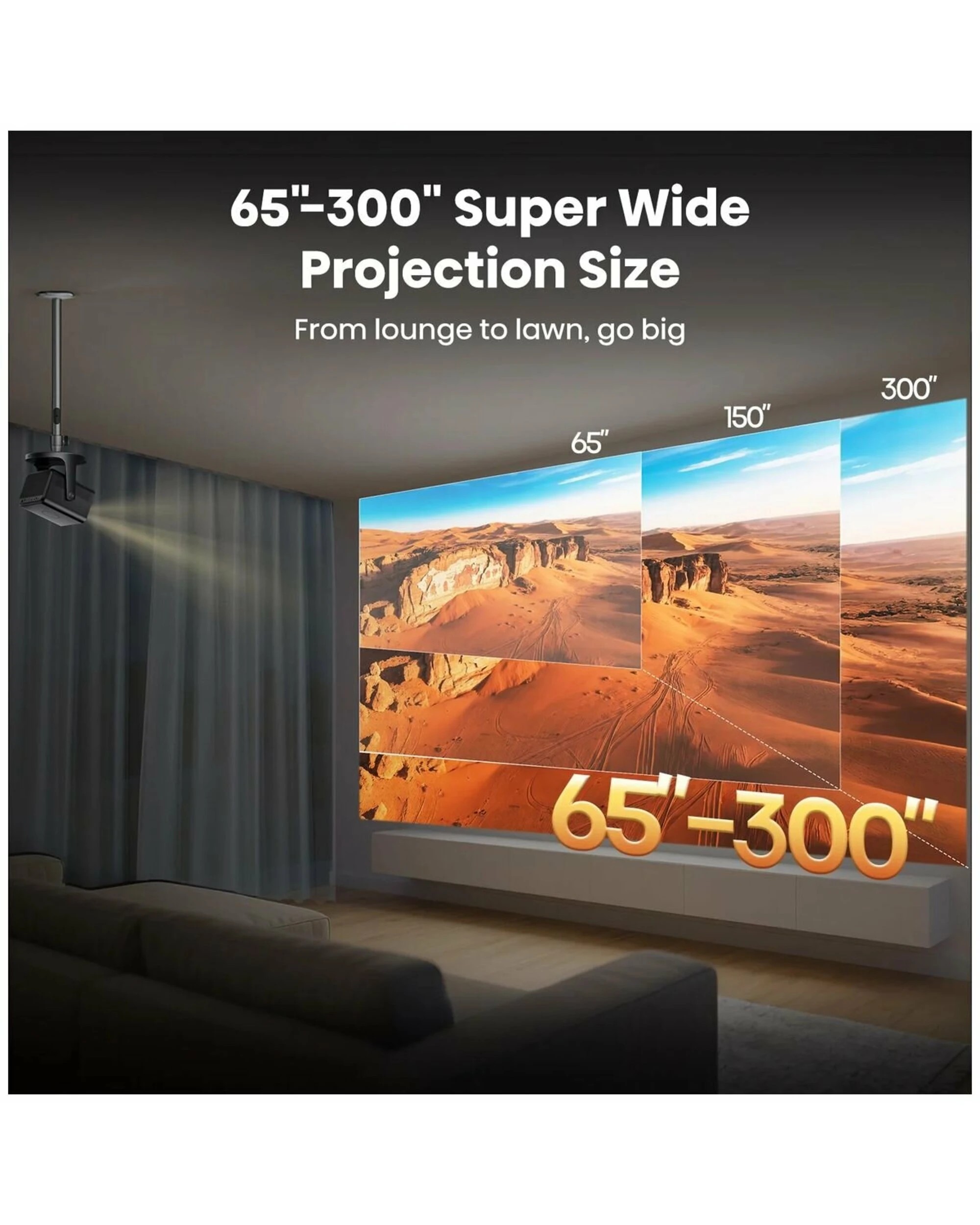 8 Hisense C3 65-300 Inch 4K Triple Laser Projector, 8 of 10