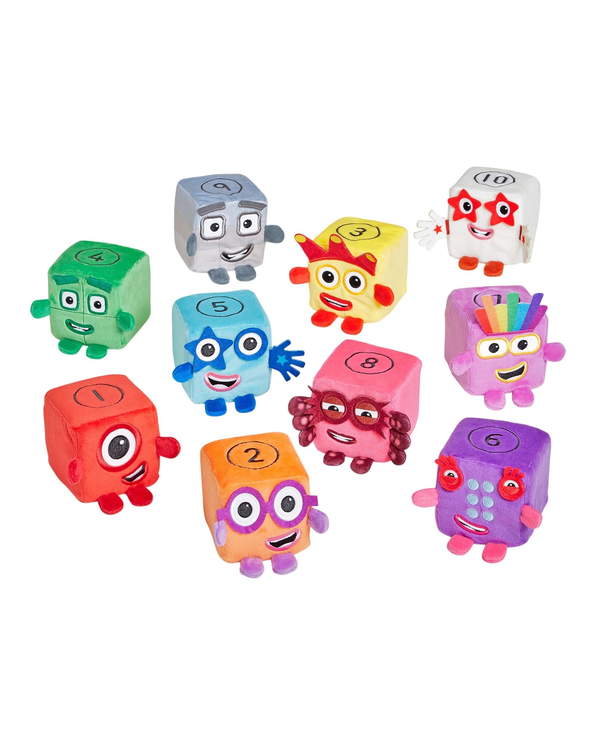3 Numberblocks Blocklets One to Ten Mini Plush Pack, 3 of 3