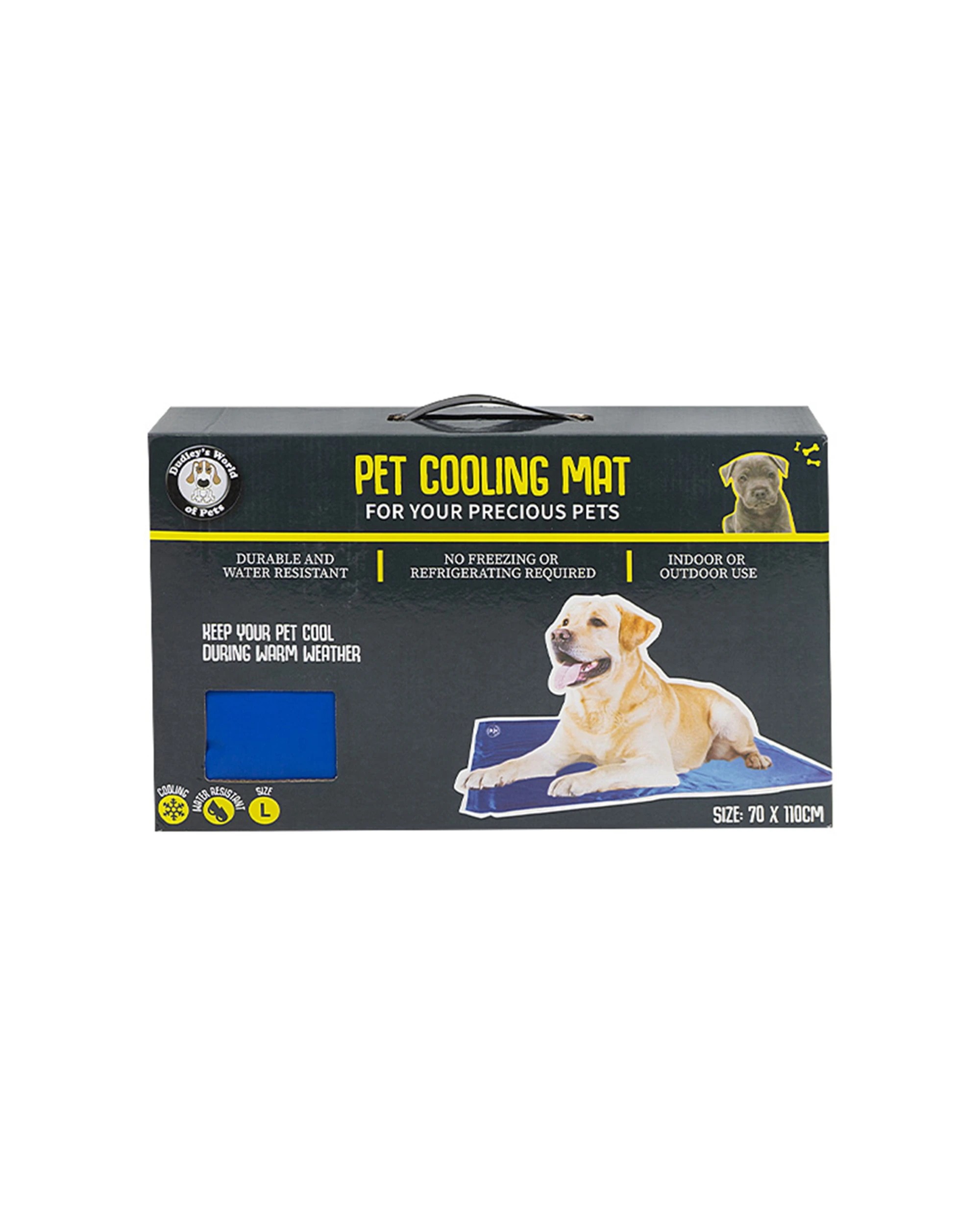 2 Dudleys World Of Pets Pet Care Cooling Mat- Large 70x110cm Water-Resistant - Blue, 2 of 3