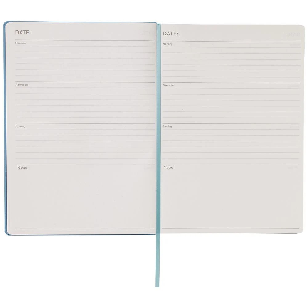 7 J.Burrows A4 Day to Page Undated Embossed Diary Blue, 7 of 8