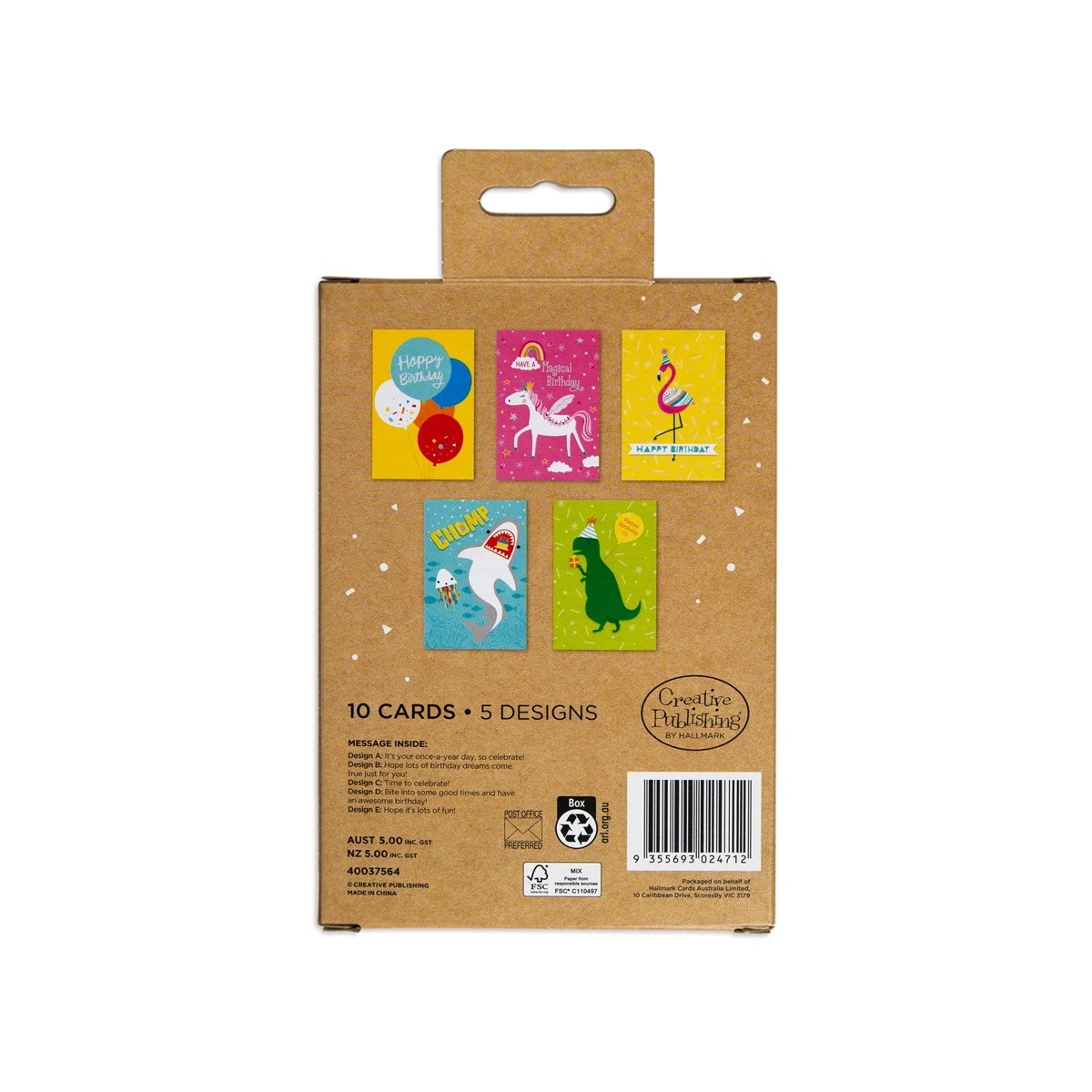 3 10 Pack Creative Publishing by Hallmark Kids Birthday Cards, 3 of 3