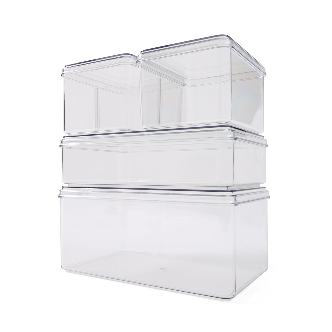 2 Set of 4 Pantry Storage Containers with Lids, 2 of 10