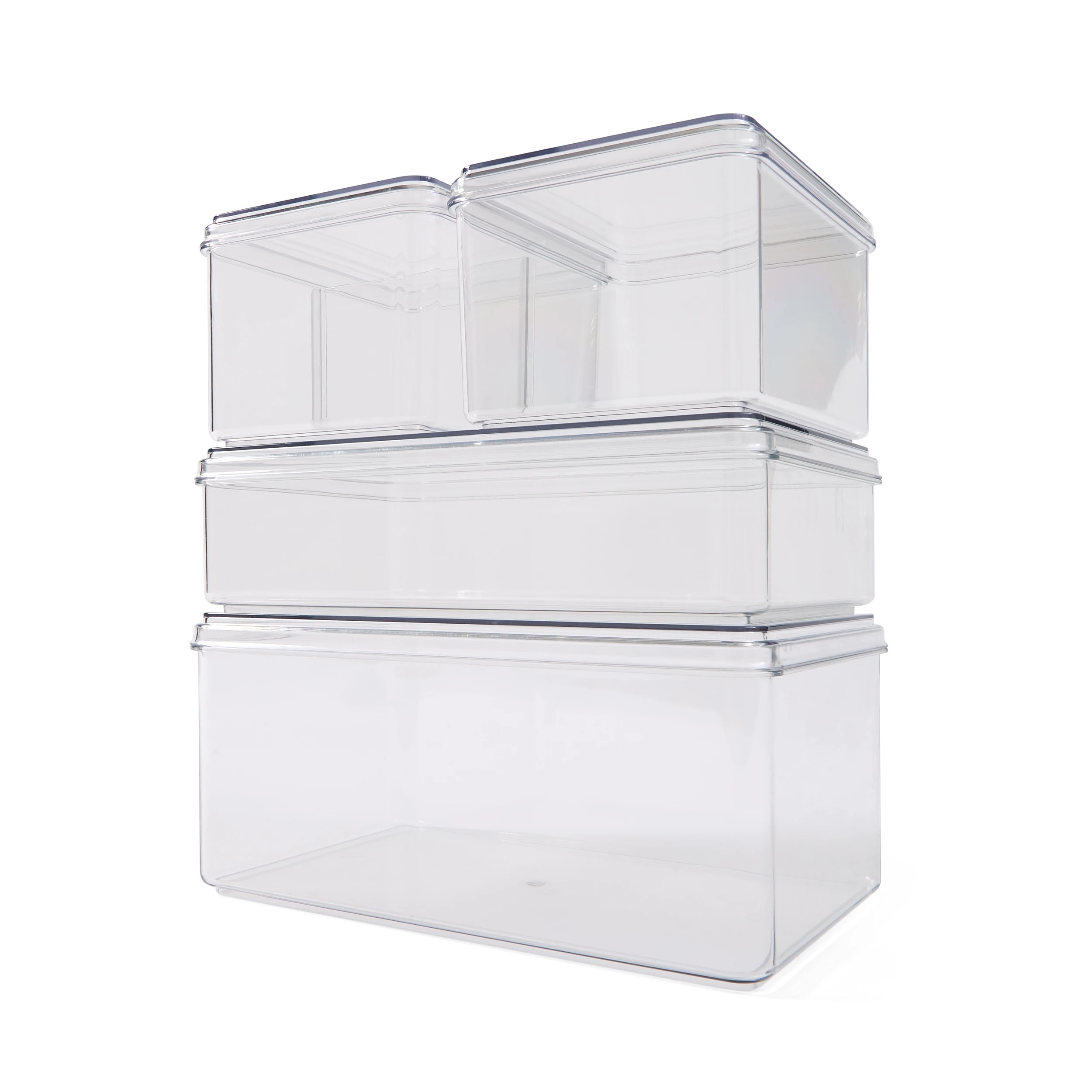 2 Set of 4 Pantry Storage Containers with Lids, 2 of 10