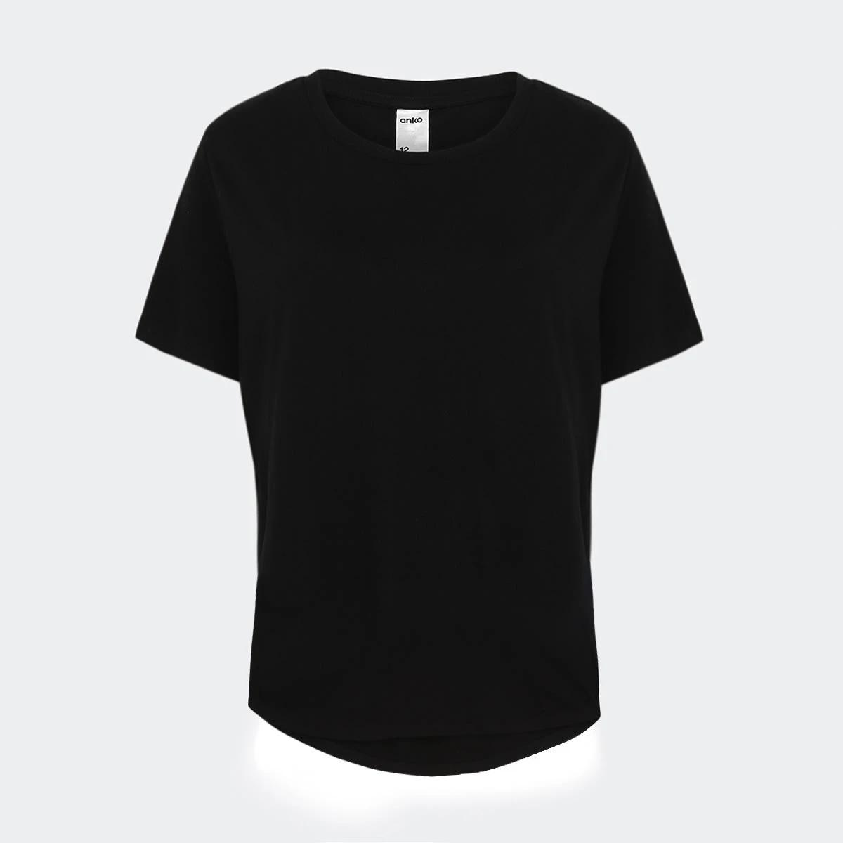 6 Short Sleeve Cotton Modal T-shirt BLACK, 6 of 6