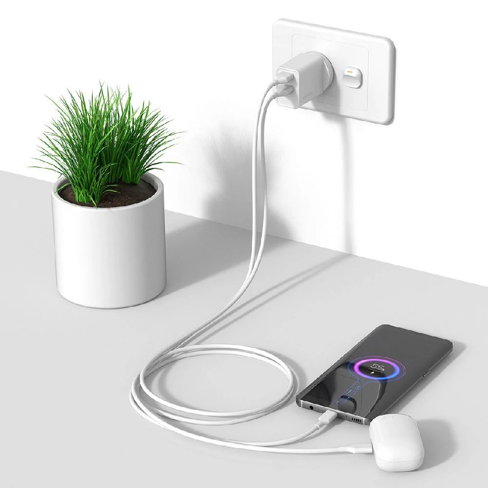 5 Comsol 12W Dual Port Wall Charger White, 5 of 5