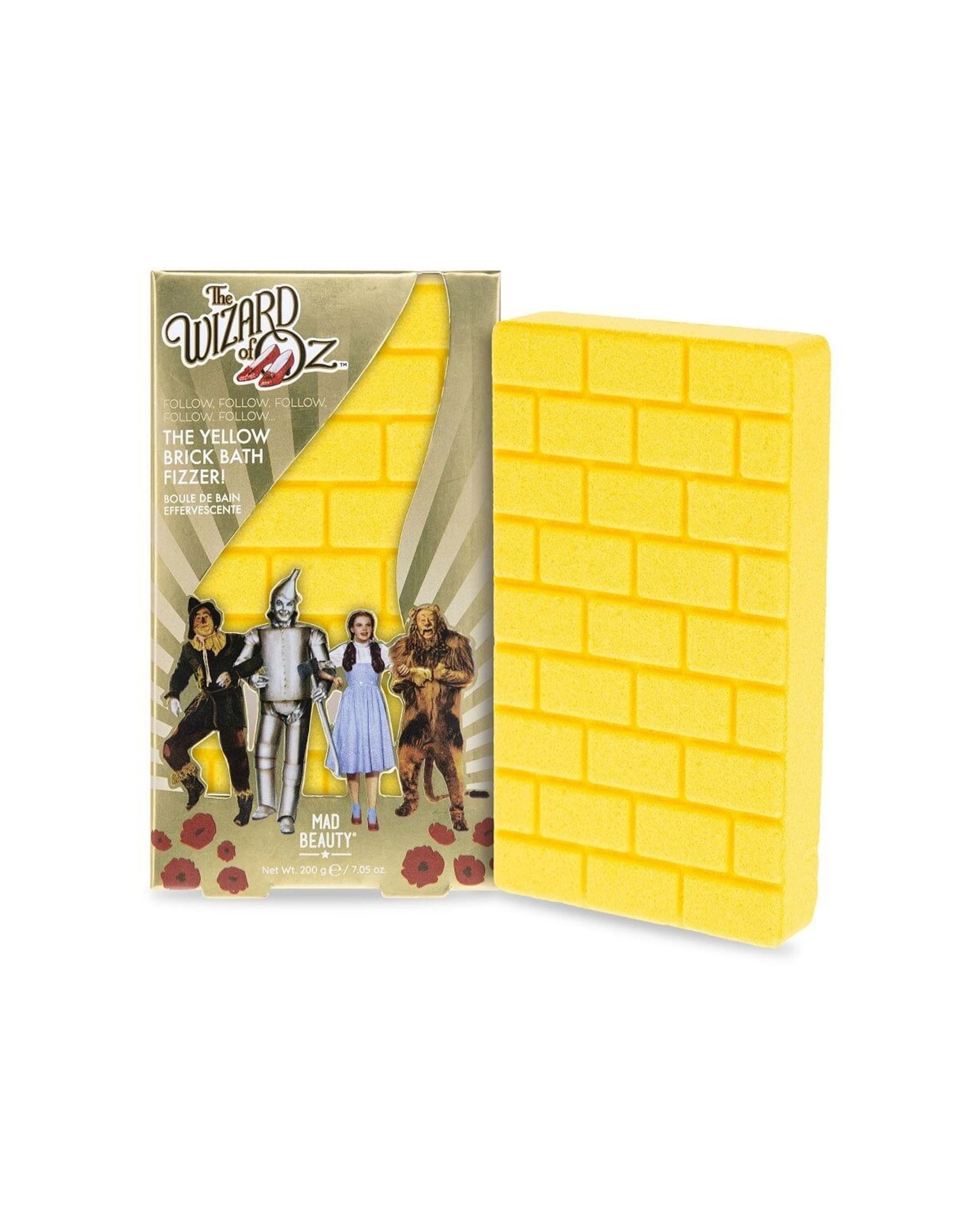 5 Warner Bros Wizard of Oz Brick Road Fizzer Poppy Temptation 200g 4 Pack - Yellow, 5 of 5
