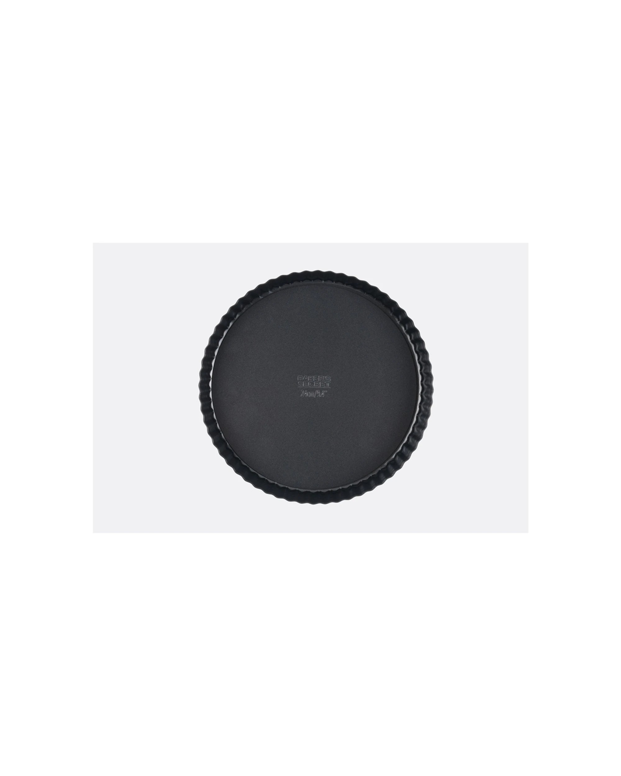 2 Bakers Secret Ultimate Non-Stick Loose Base Round Tart Quiche Pan 24cm - Black, 2 of 5