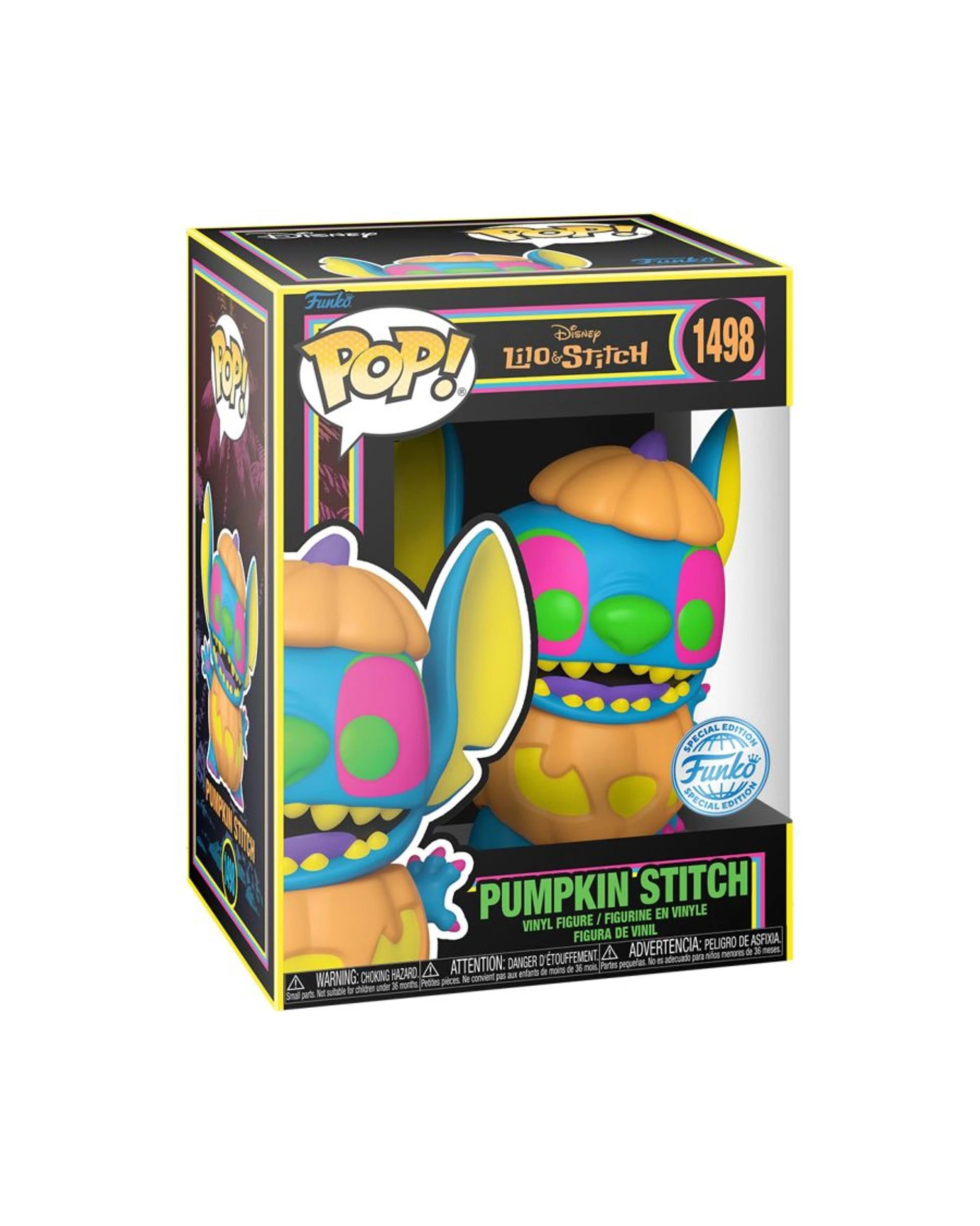 3 Lilo and Stitch Pumpkin Stitch Blacklight Funko POP! Vinyl, 3 of 4