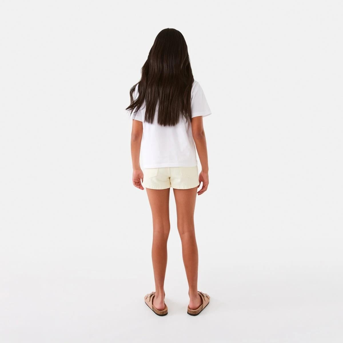 6 Denim Shorts Ecru, 6 of 8