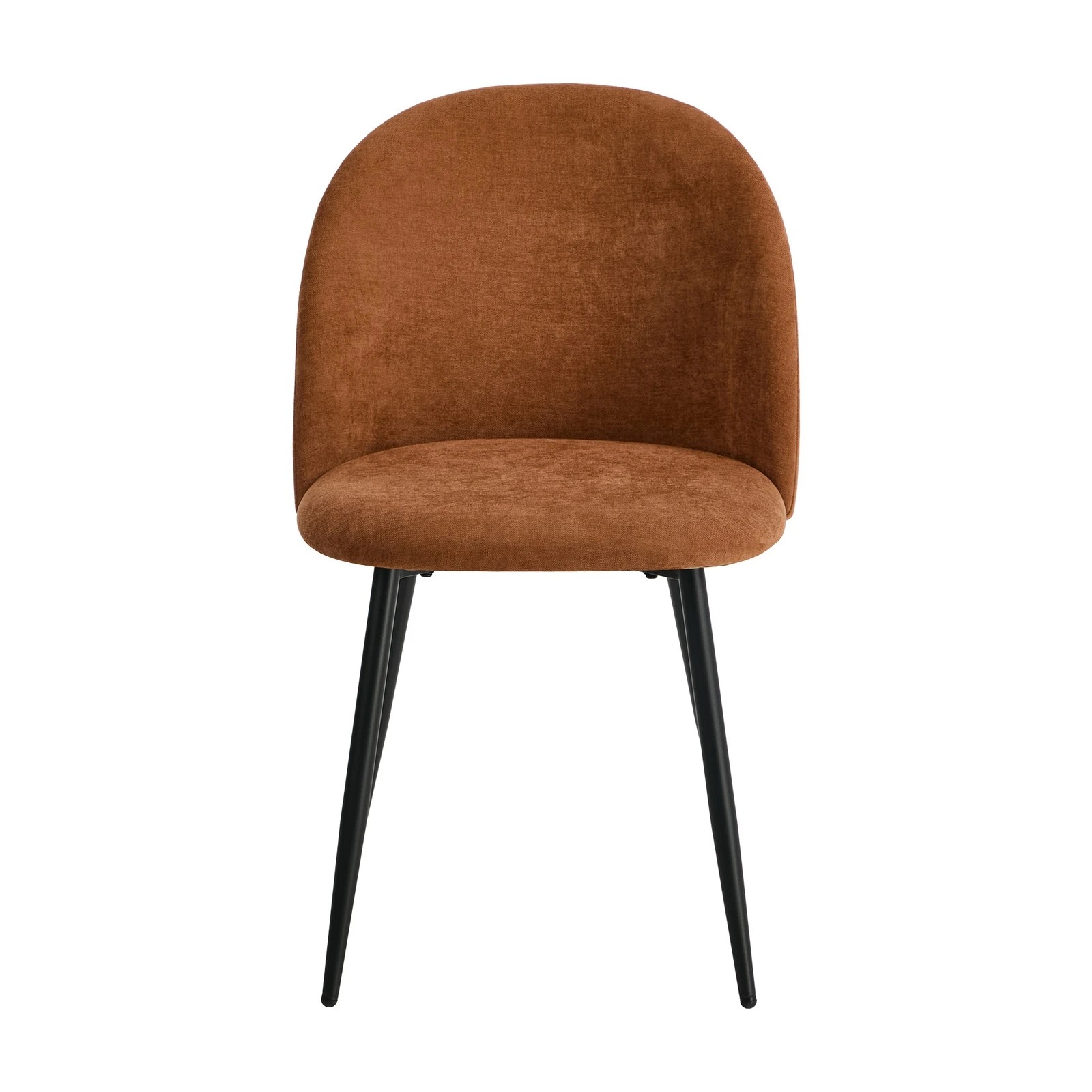 7 Oikiture 2x Dining Chairs Accent Chair Armchair Kitchen Upholstered Linen - Orange, 7 of 9