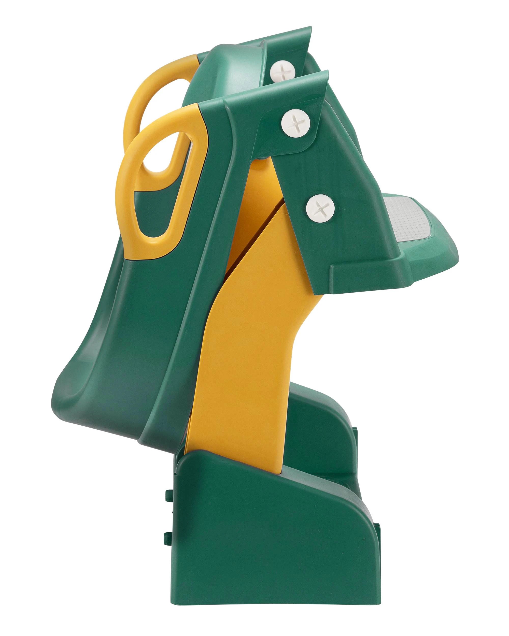 4 Playpals Potty Trainer Toilet Seat Foldable Kids Toddler Toilet Training w/ PU cushion Green, 4 of 10
