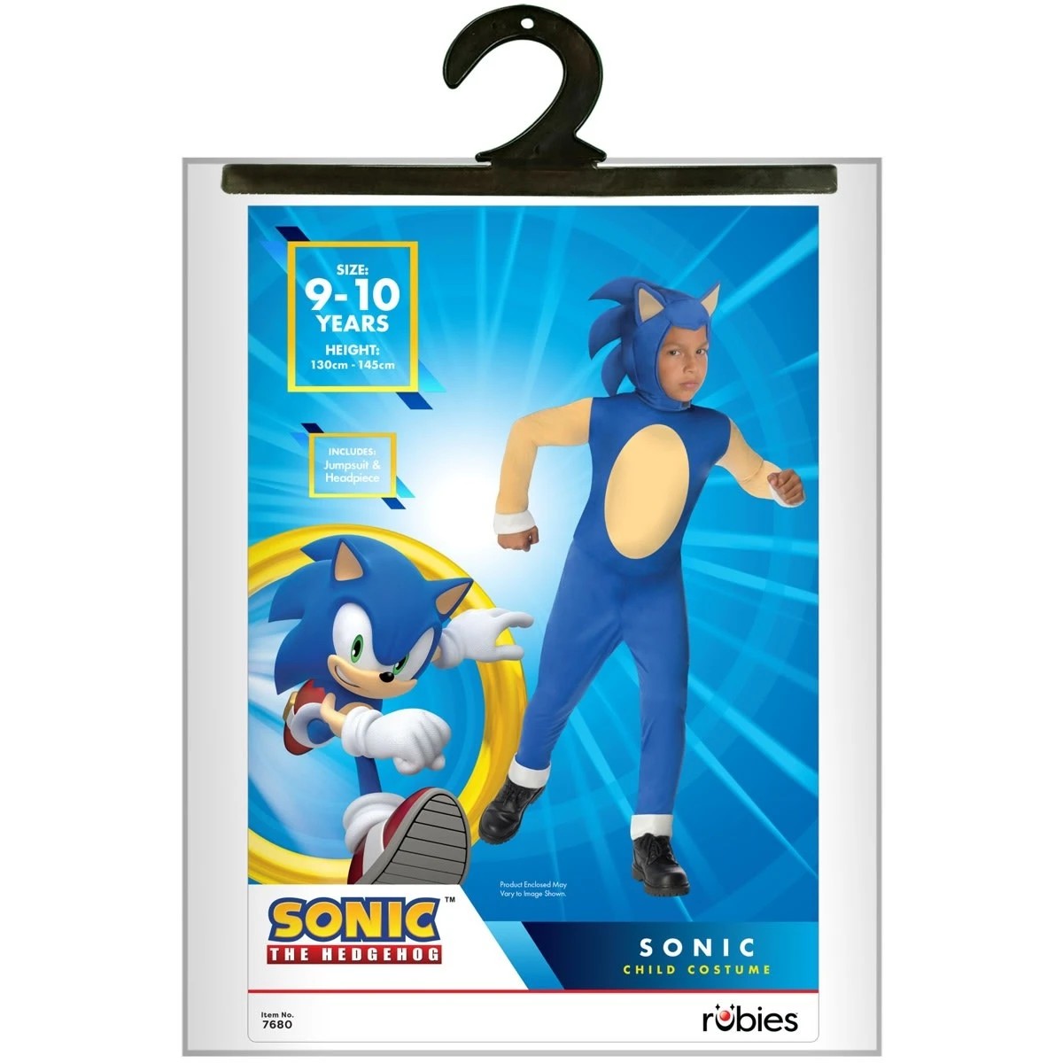 2 Sonic the Hedgehog Child Costume - Ages 9-10, 2 of 4