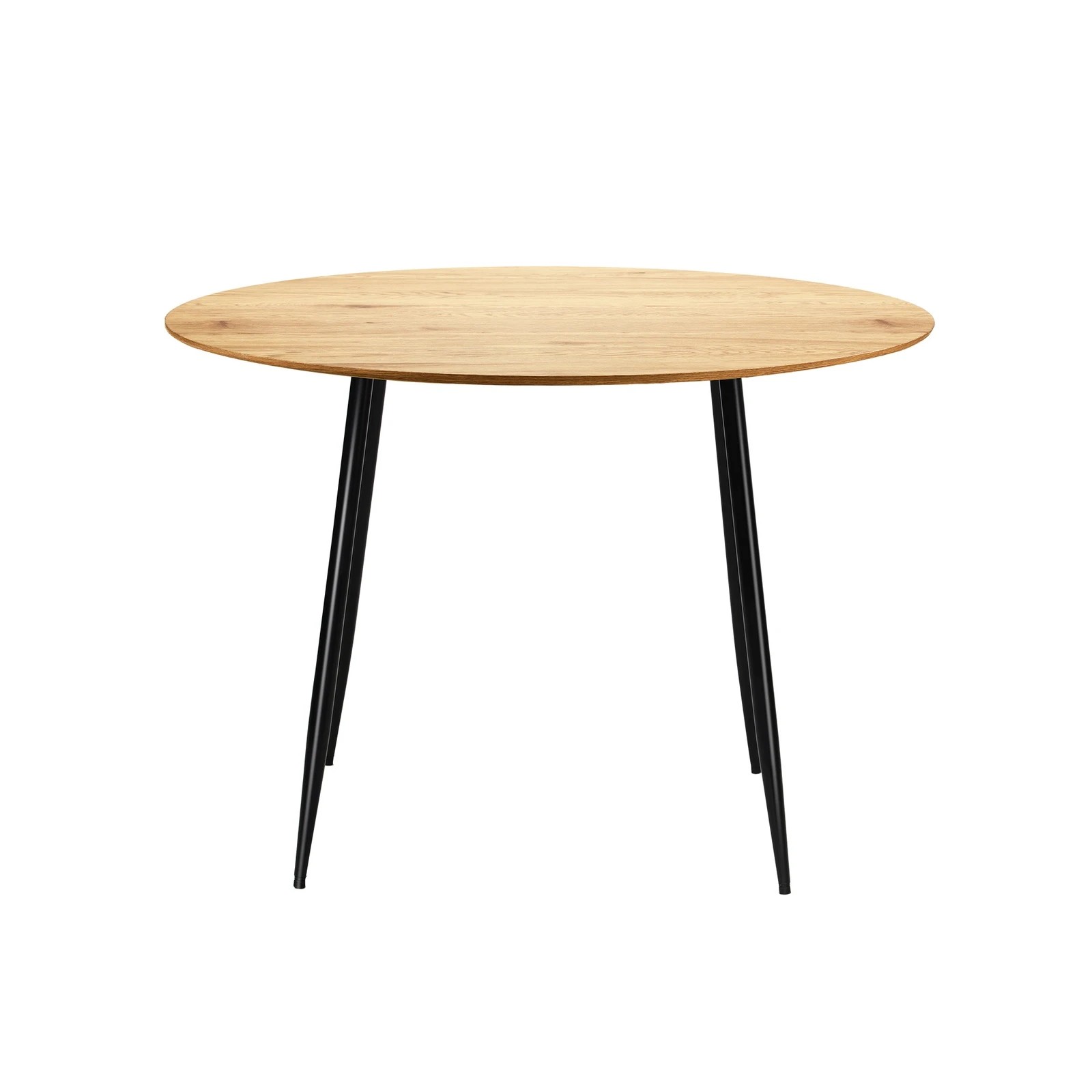 5 Oikiture 110cm Dining Table Round Wooden Table With Metal Legs Wooden
 - Multi, 5 of 8