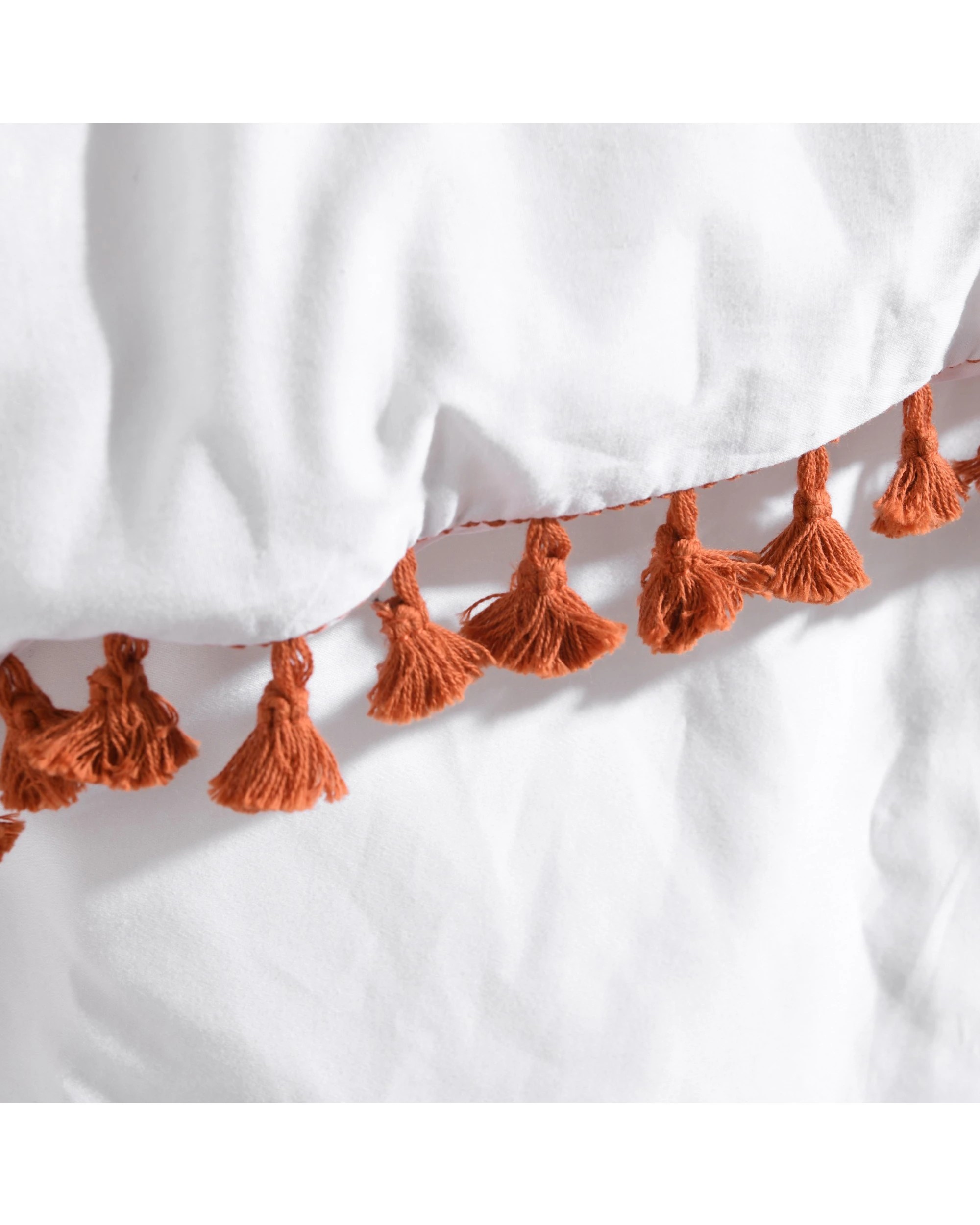 6 Dreamaker Liberty 100% Cotton Quilt Cover Set - Queen Bed - Rust, 6 of 8