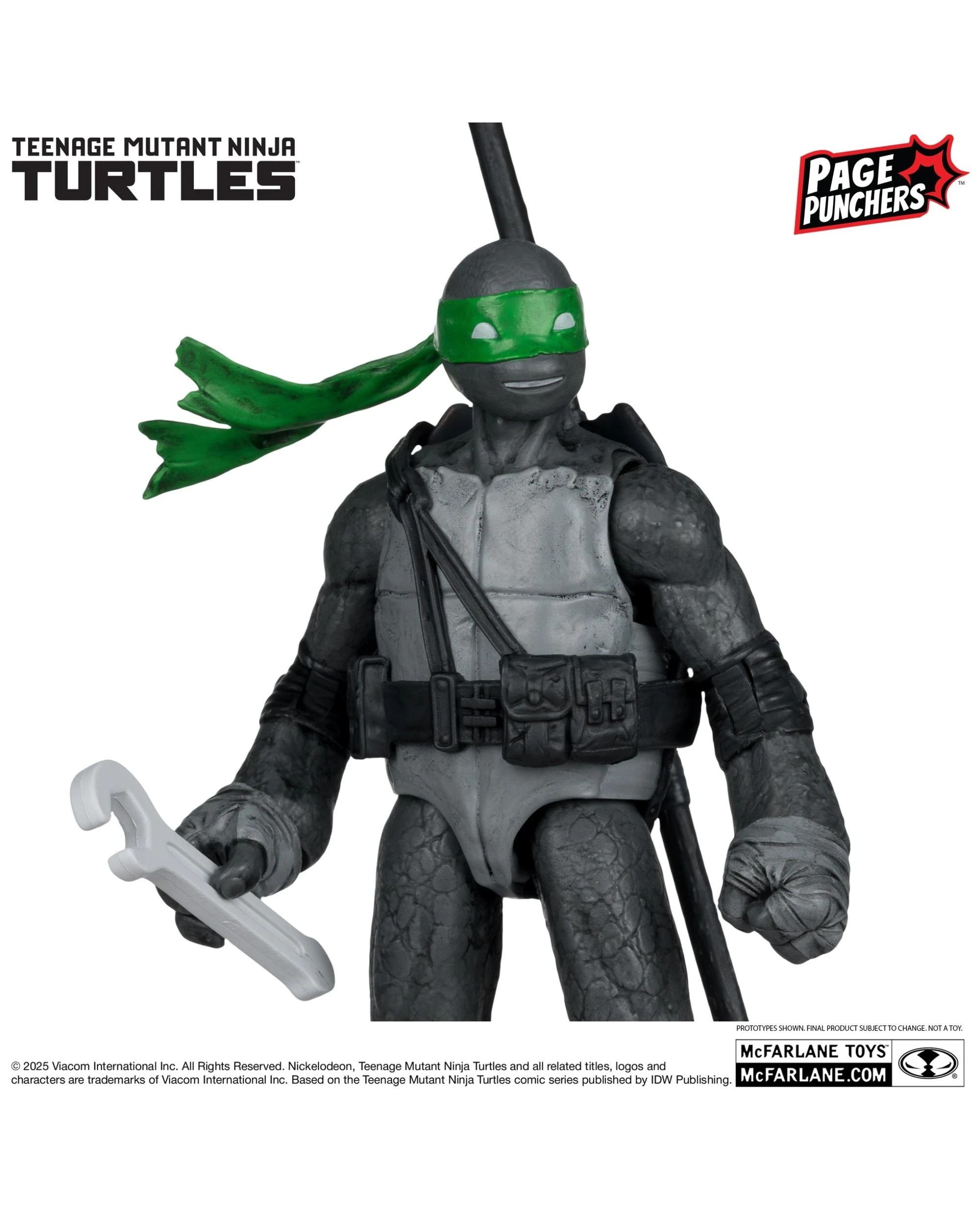4 Teenage Mutant Ninja Turtles Donatello Black White and Green Page Punchers Red Platinum Edition 5 inch Figure With Comic, 4 of 9