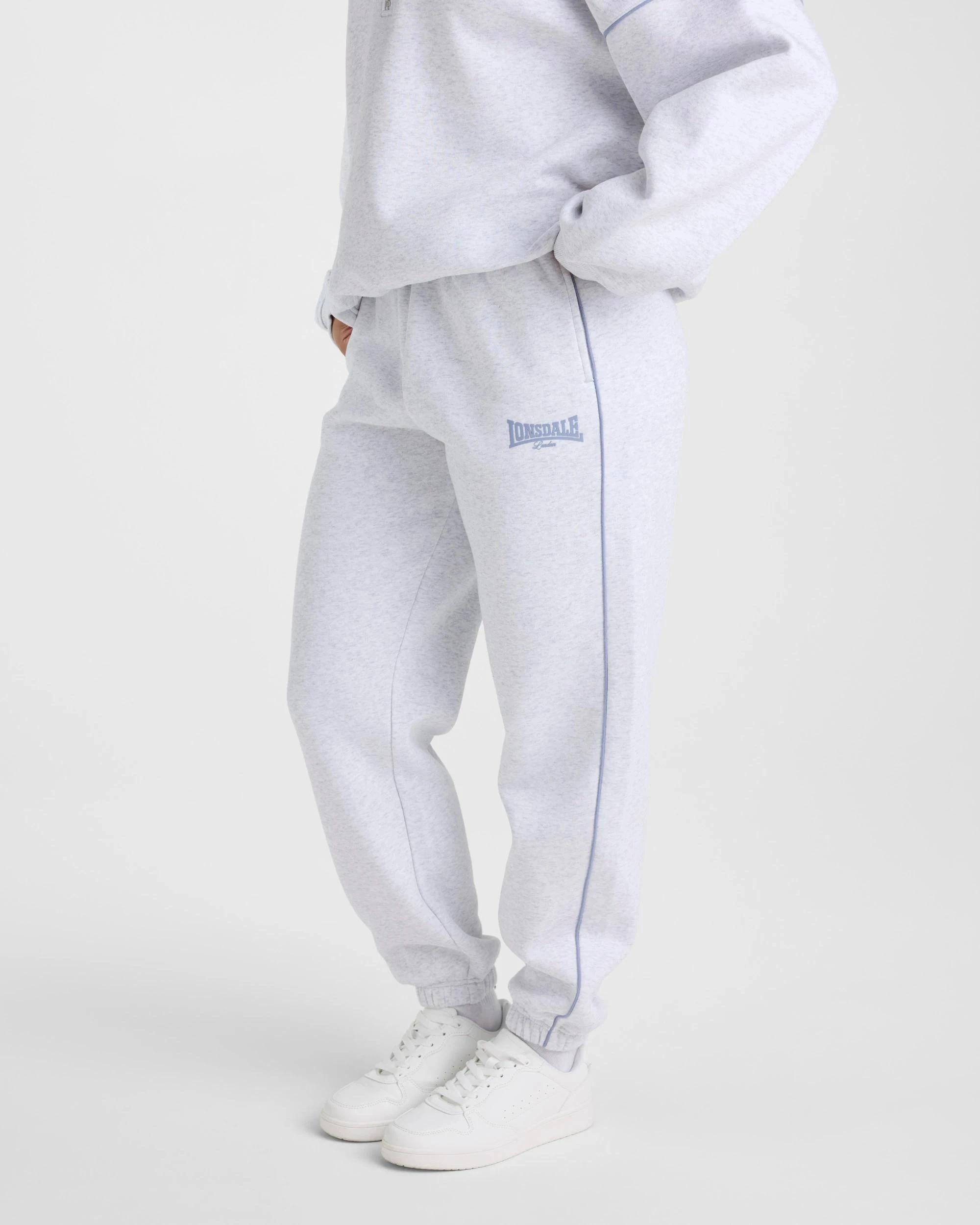 4 Lonsdale London Classic Trackpants WHITE MARLE, 4 of 5