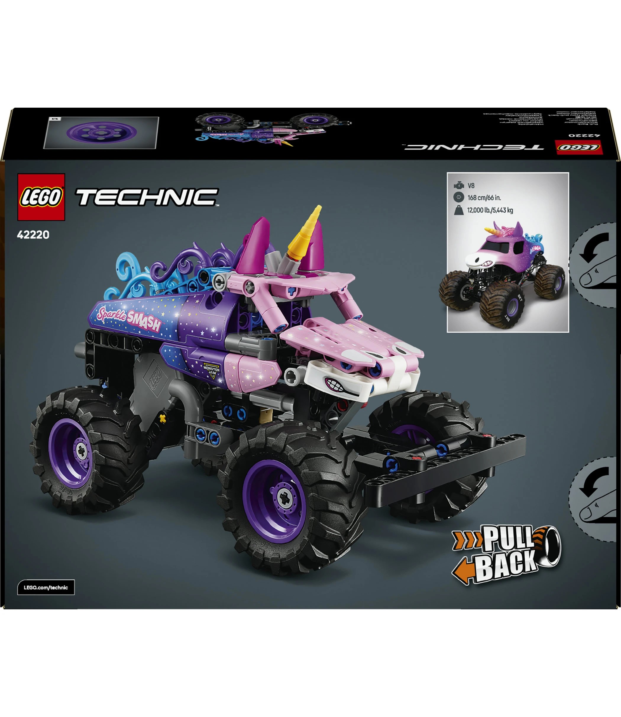 10 LEGO Technic Monster Jam Sparkle Smash Pull-Back 42220, 10 of 10