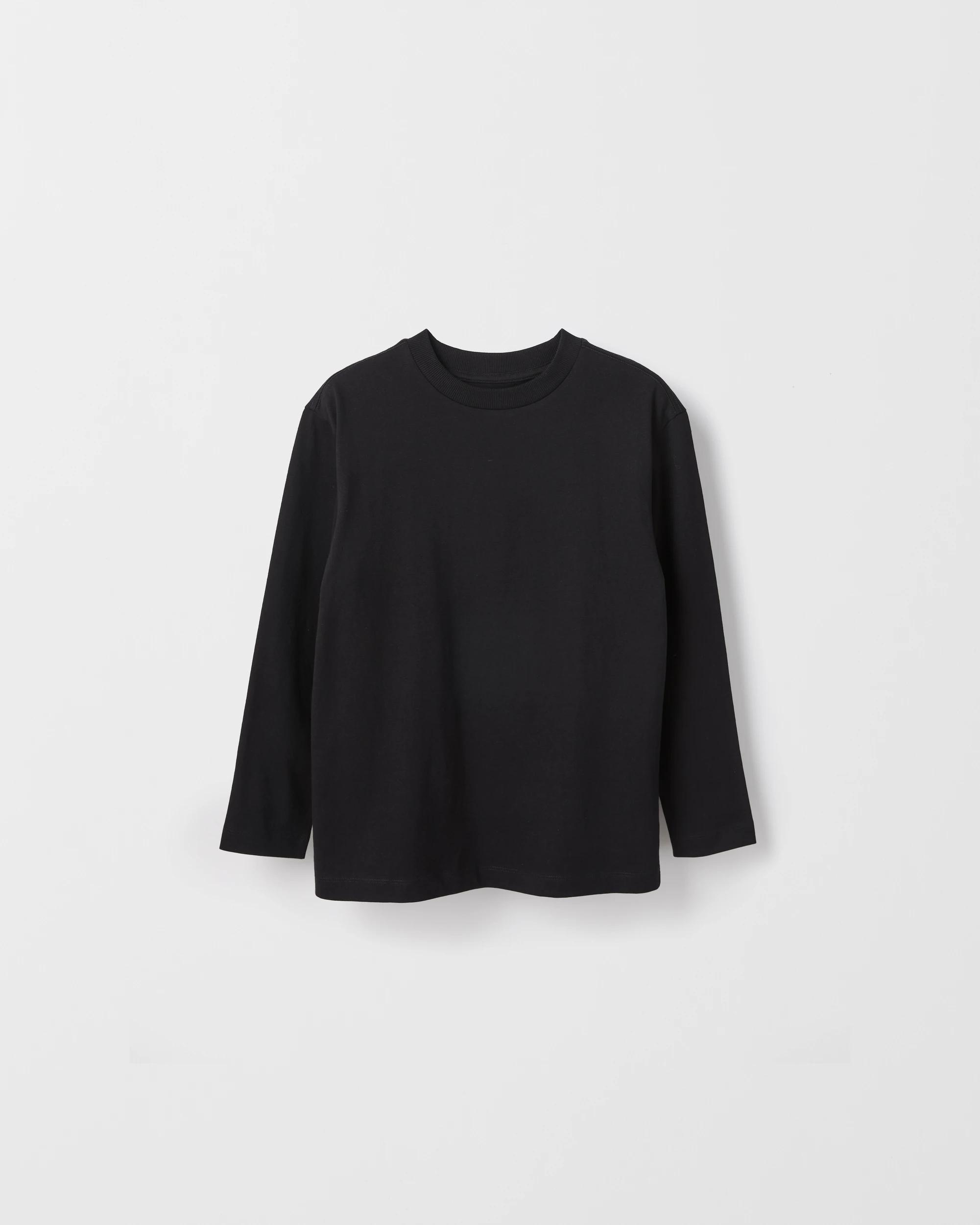 2 Target Kids Australian Cotton 2 Pack Long Sleeve T-Shirt BLACK, 2 of 3