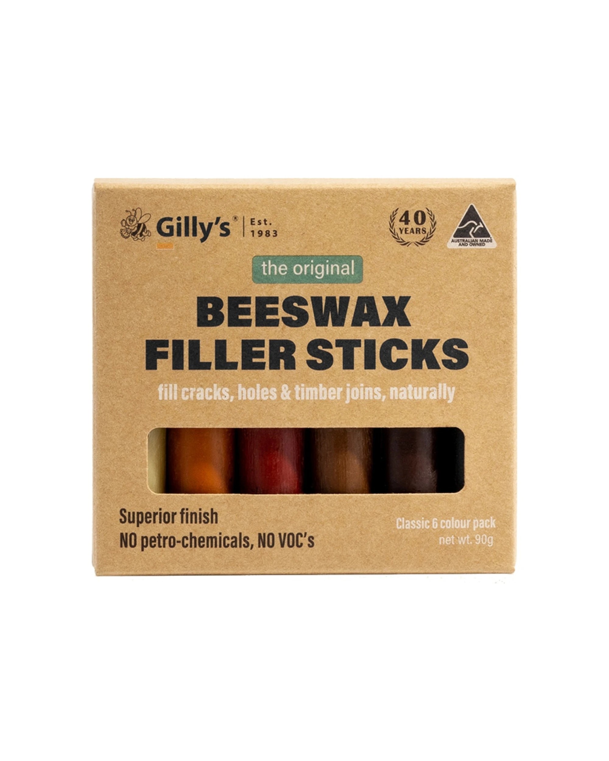 1 Gillys 6PK Beeswax Filler Sticks For Timber Cracks and Holes Repair - Multi, 1 of 8