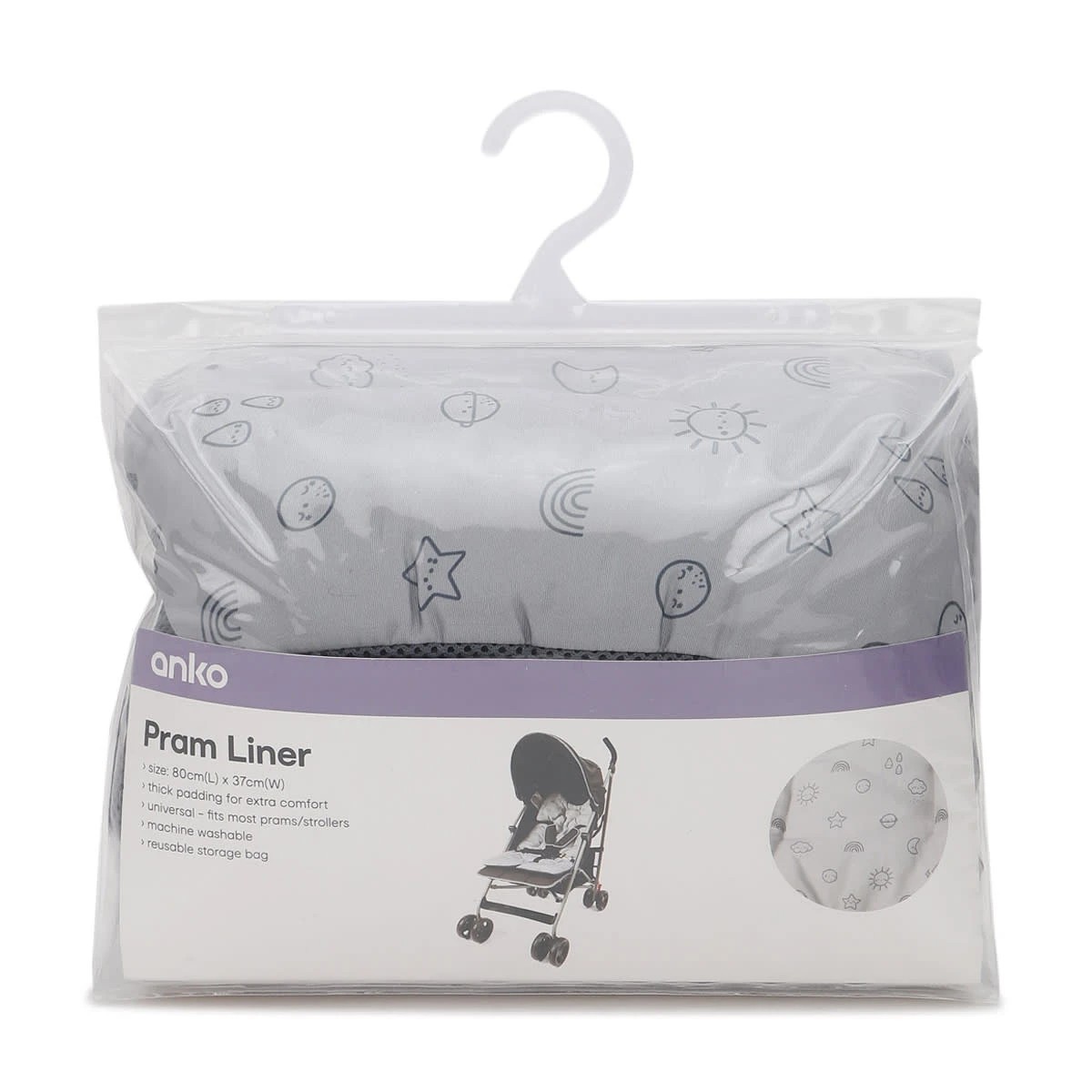 10 Pram Liner - Sky, 10 of 10