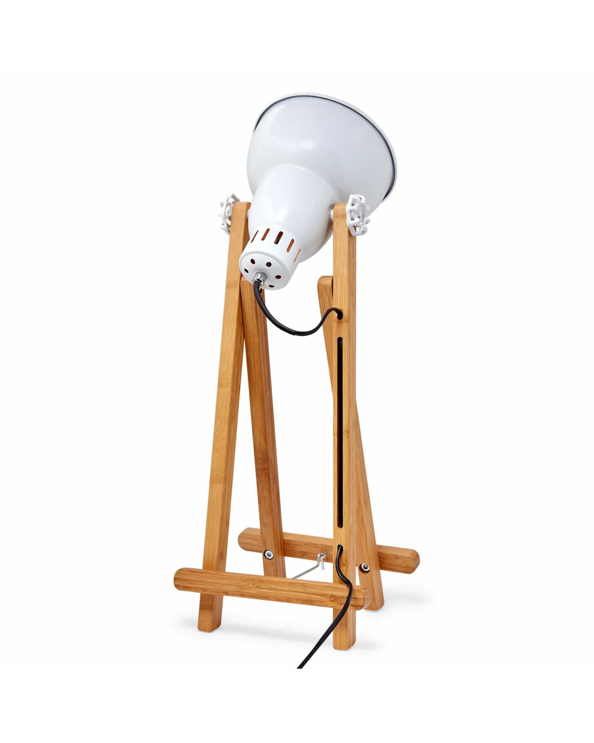 4 BR Home Bamboo Easel Table Lamp for Bedroom or Office, 4 of 8