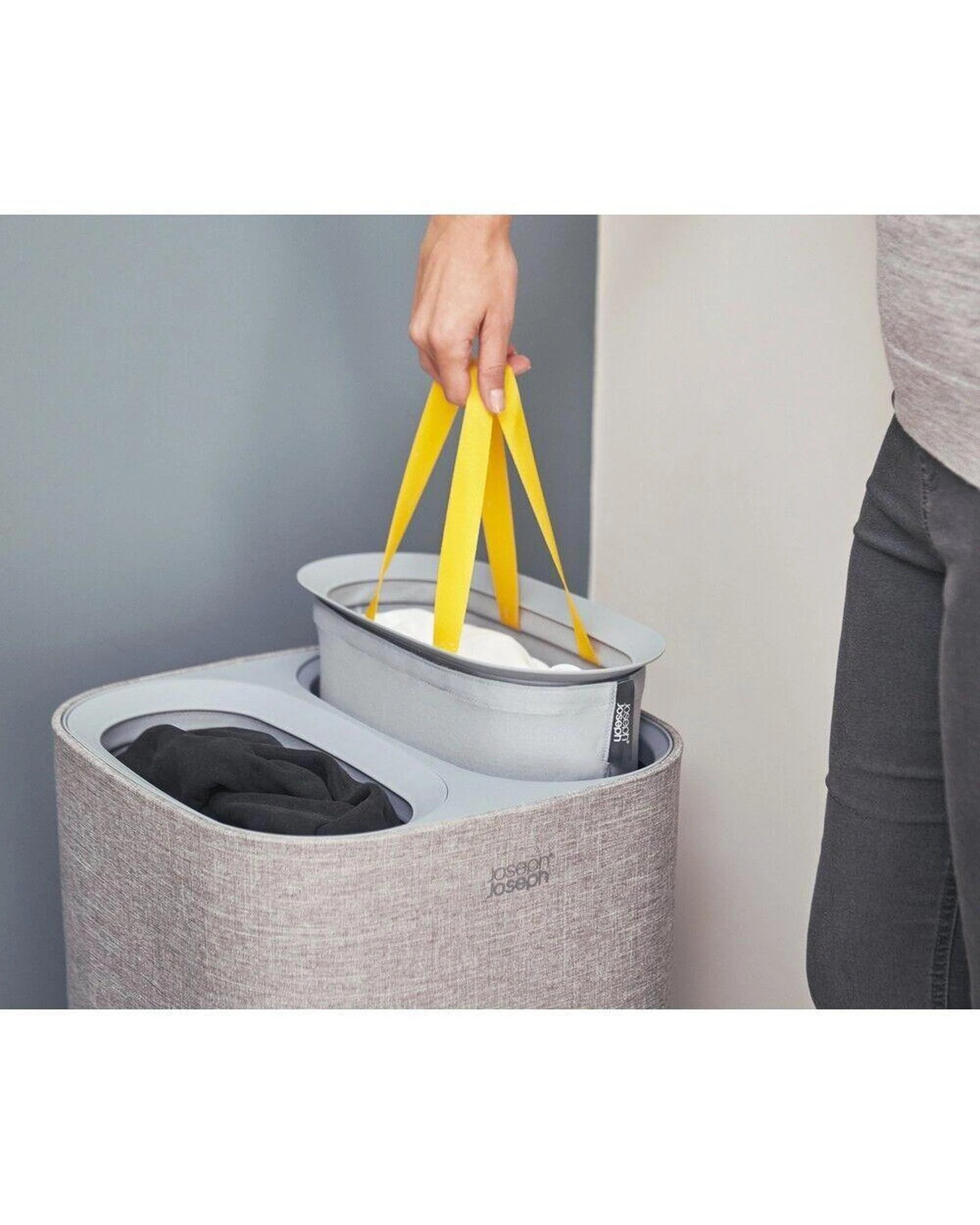 5 Joseph Joseph Tota 60L Laundry Separation Basket Grey 50001, 5 of 9