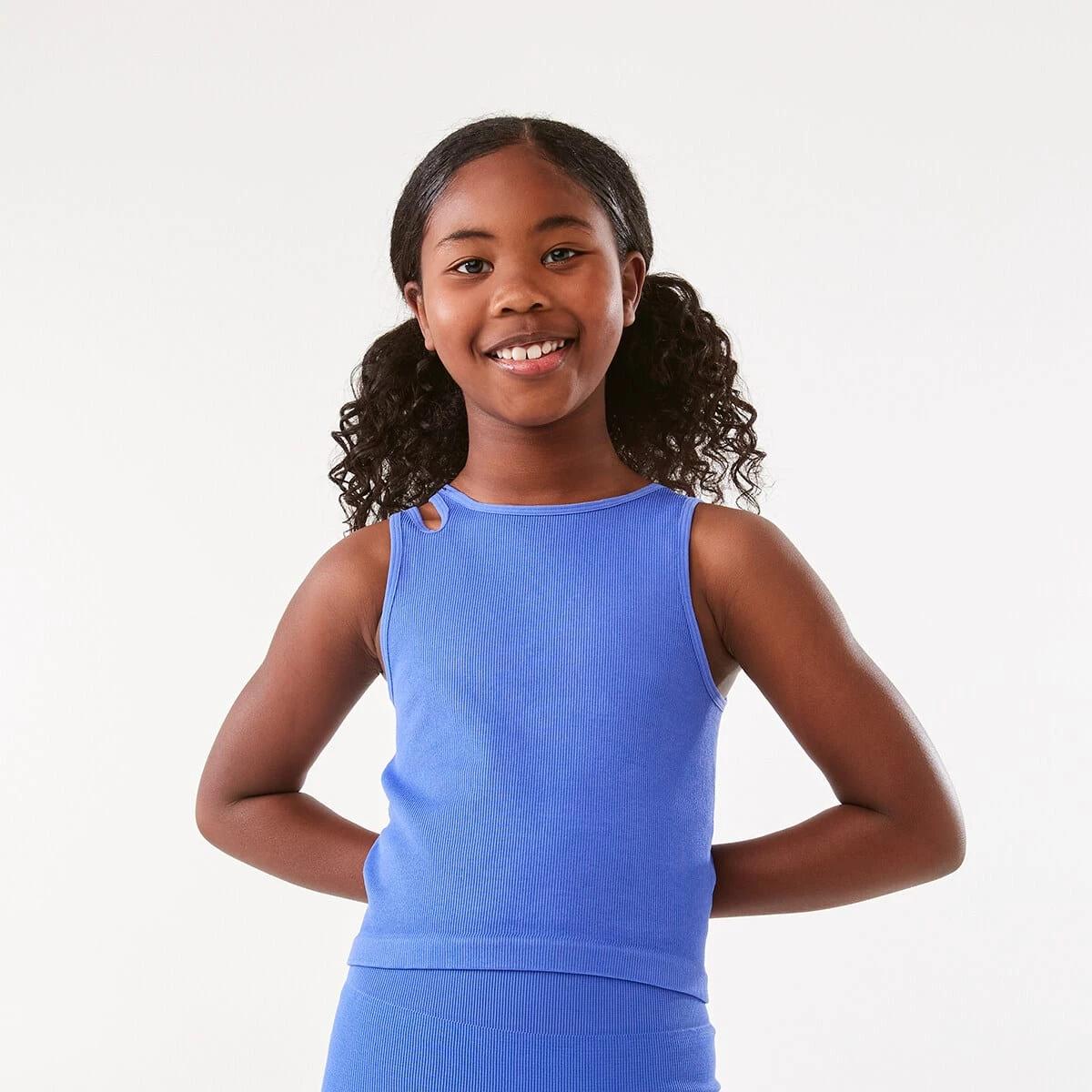 1 Active Kids Seam Free Tank Delft Blue, 1 of 10