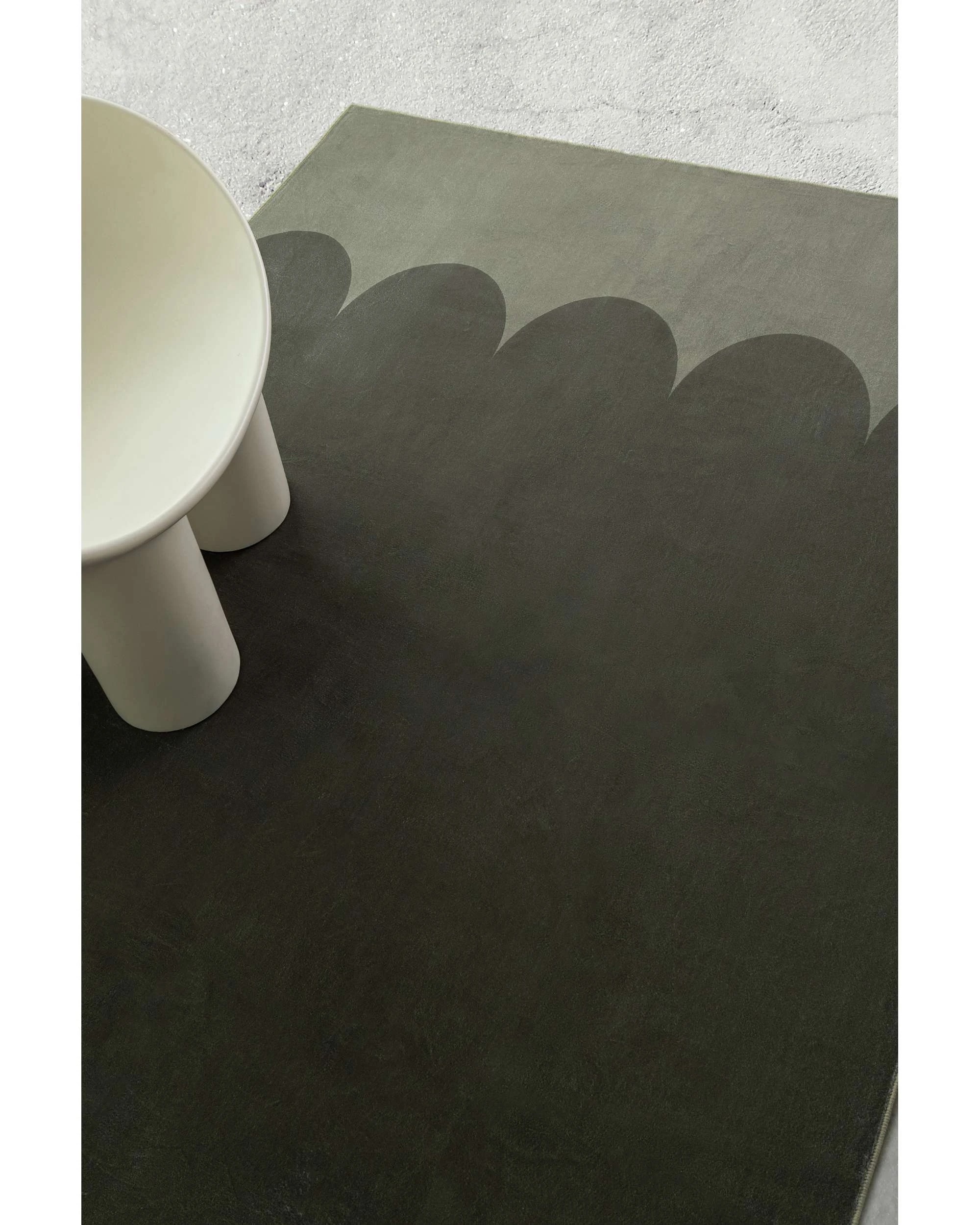 3 Loopsie Inuya Printed Dark Washable Rug-220cm x 150cm - Green, 3 of 8