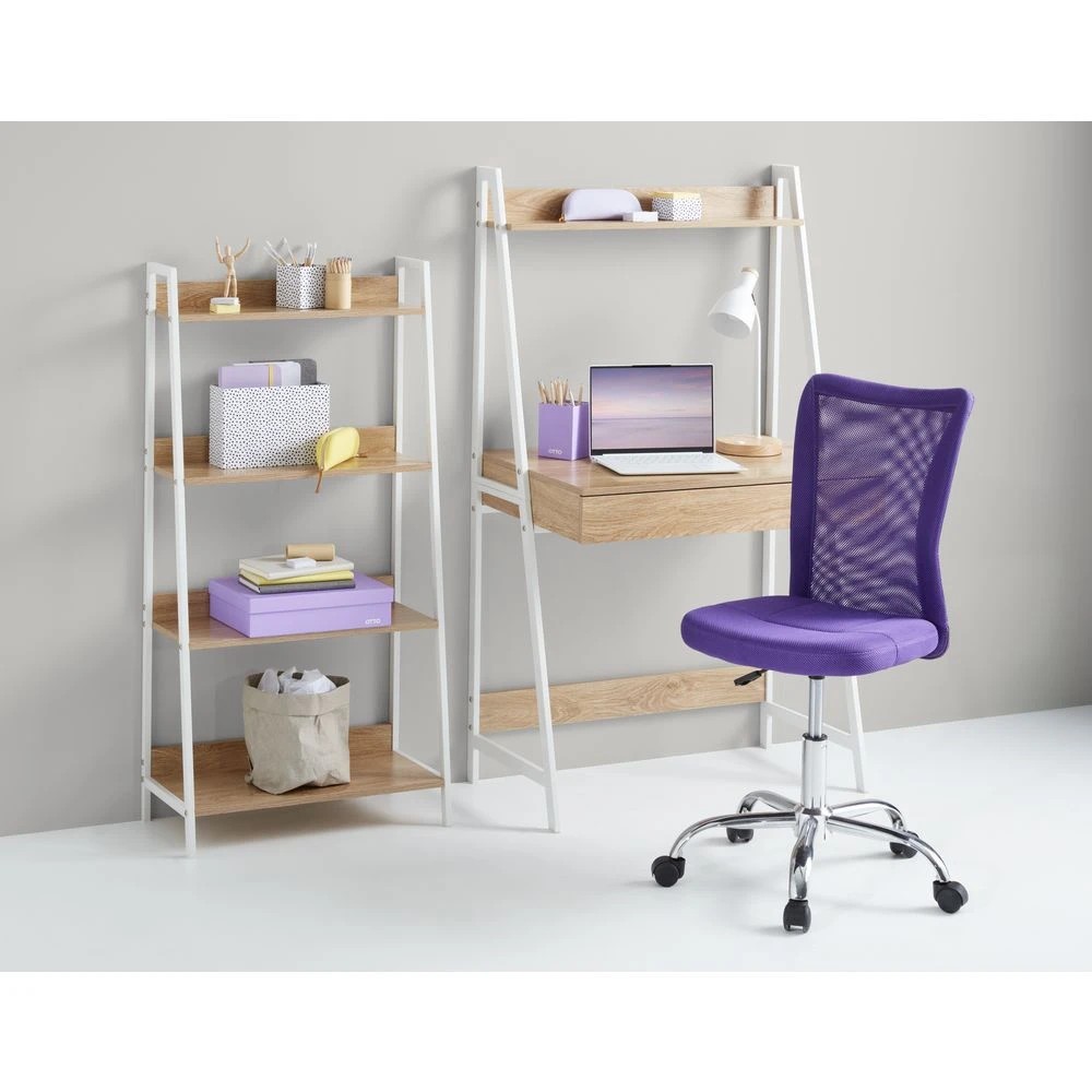 2 Koge Hutch 1 Drawer 800mm Desk Oak White Desks, Tables and Workstations, 2 of 10