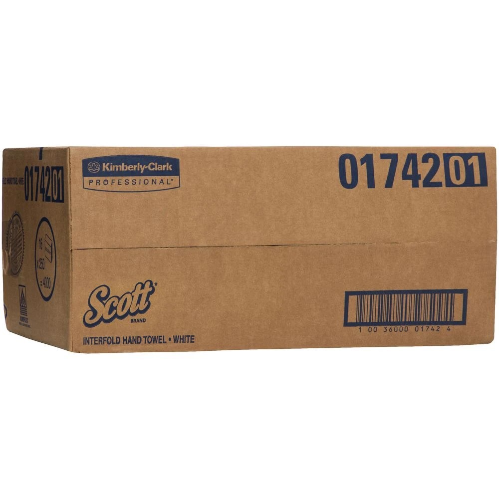 3 Scott Interfold Paper Towel 26.6 x 23.6 cm 250 Sheets x 16, 3 of 3