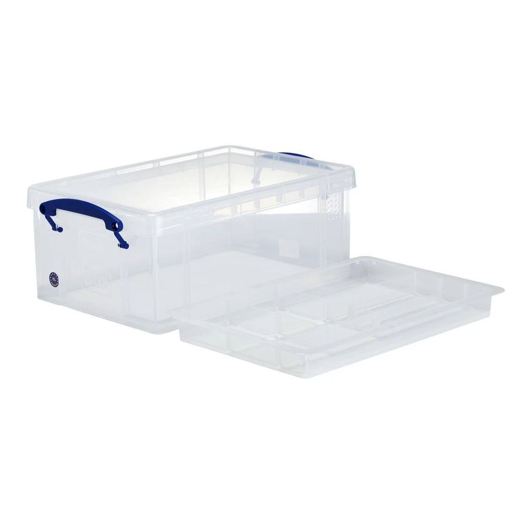 2 Really Useful Box 9L and Tray Clear, 2 of 8