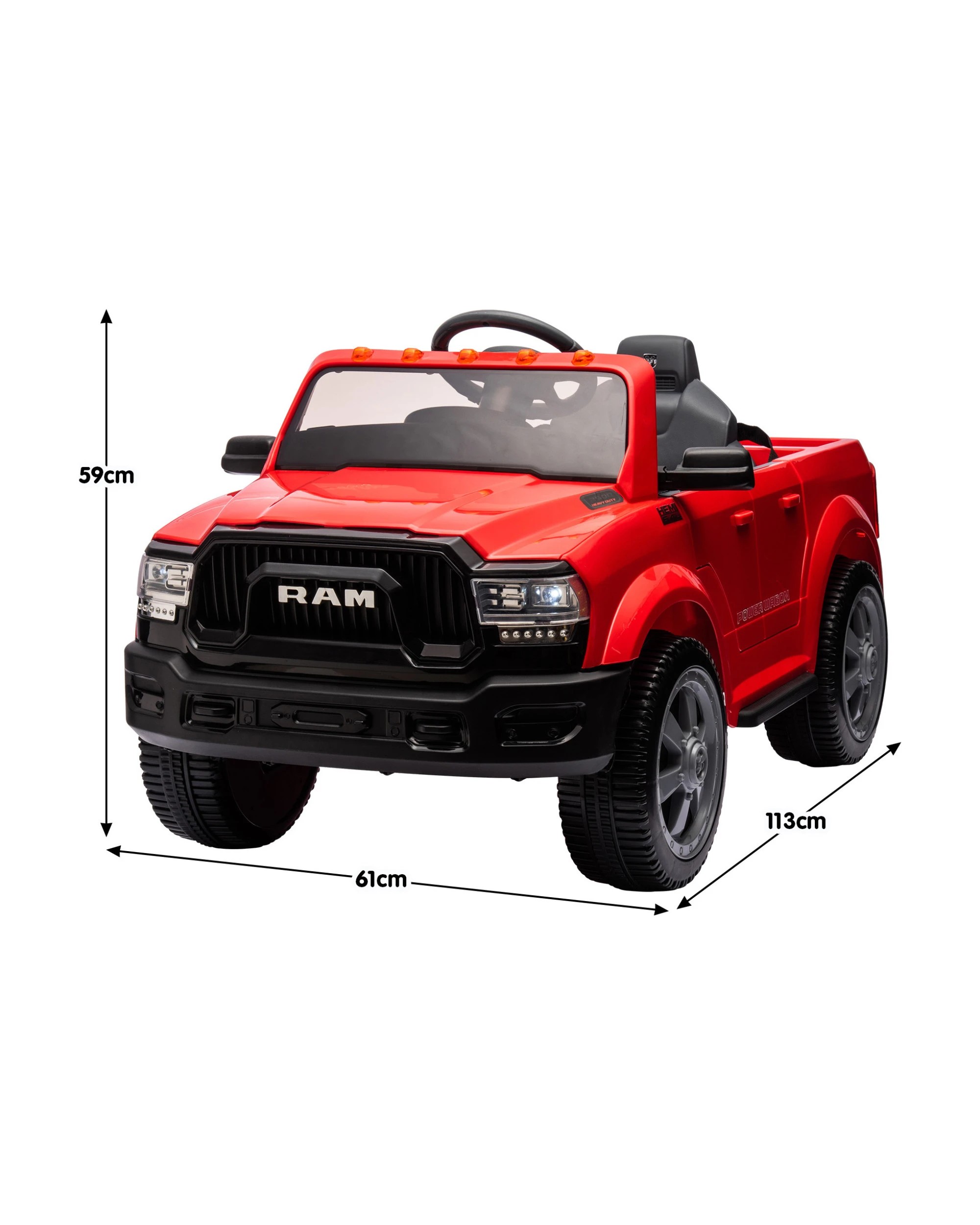 3 Kahuna Dodge RAM Electric Ride On Car in Red, 3 of 9