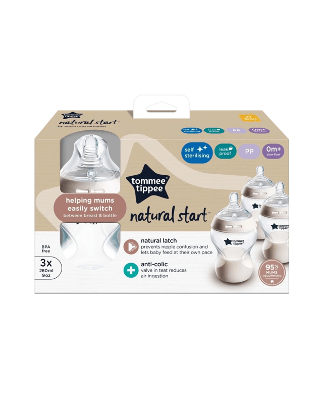 3 Pack Tommee Tippee Natural Start Baby Bot