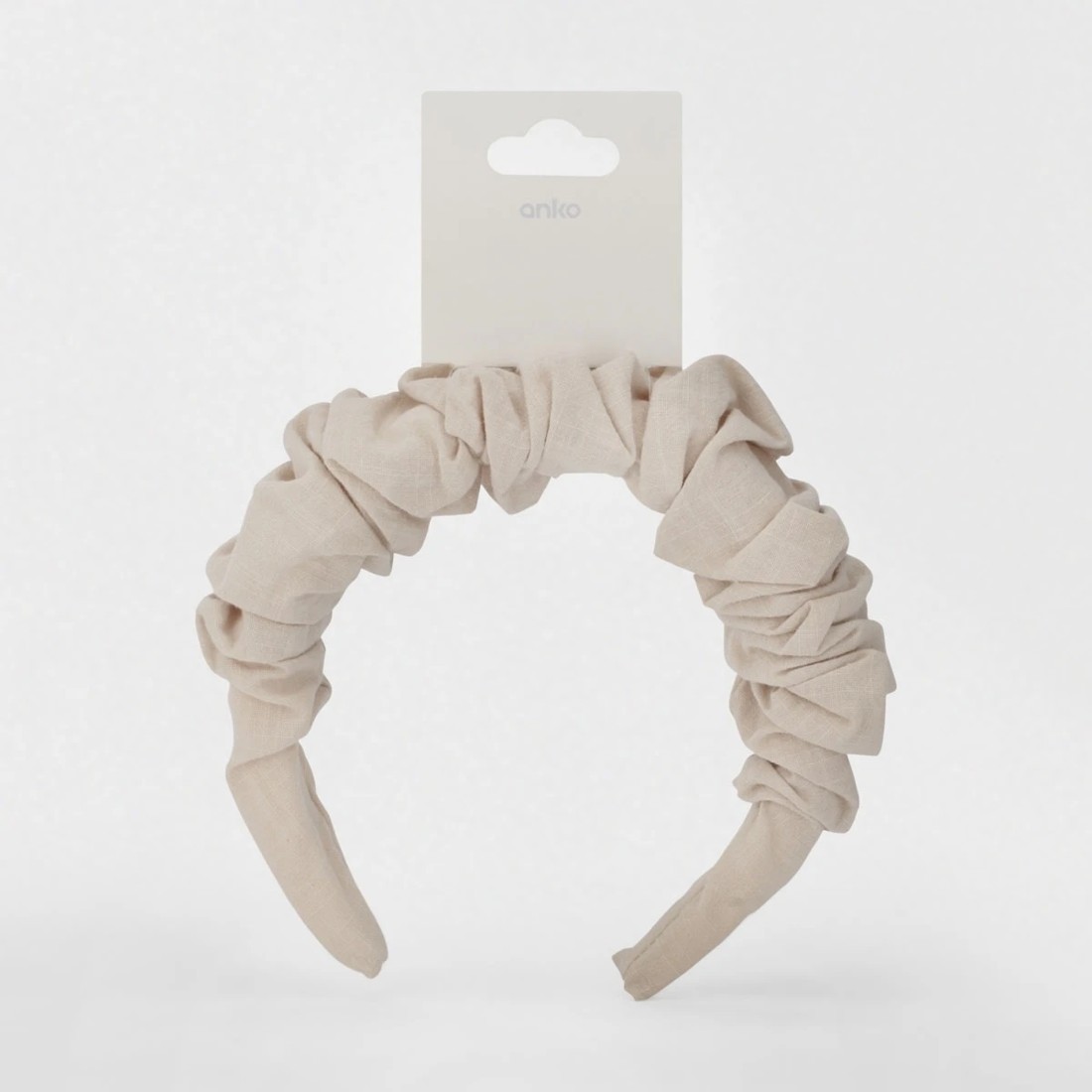 4 Ruffle Headband - Beige, 4 of 4